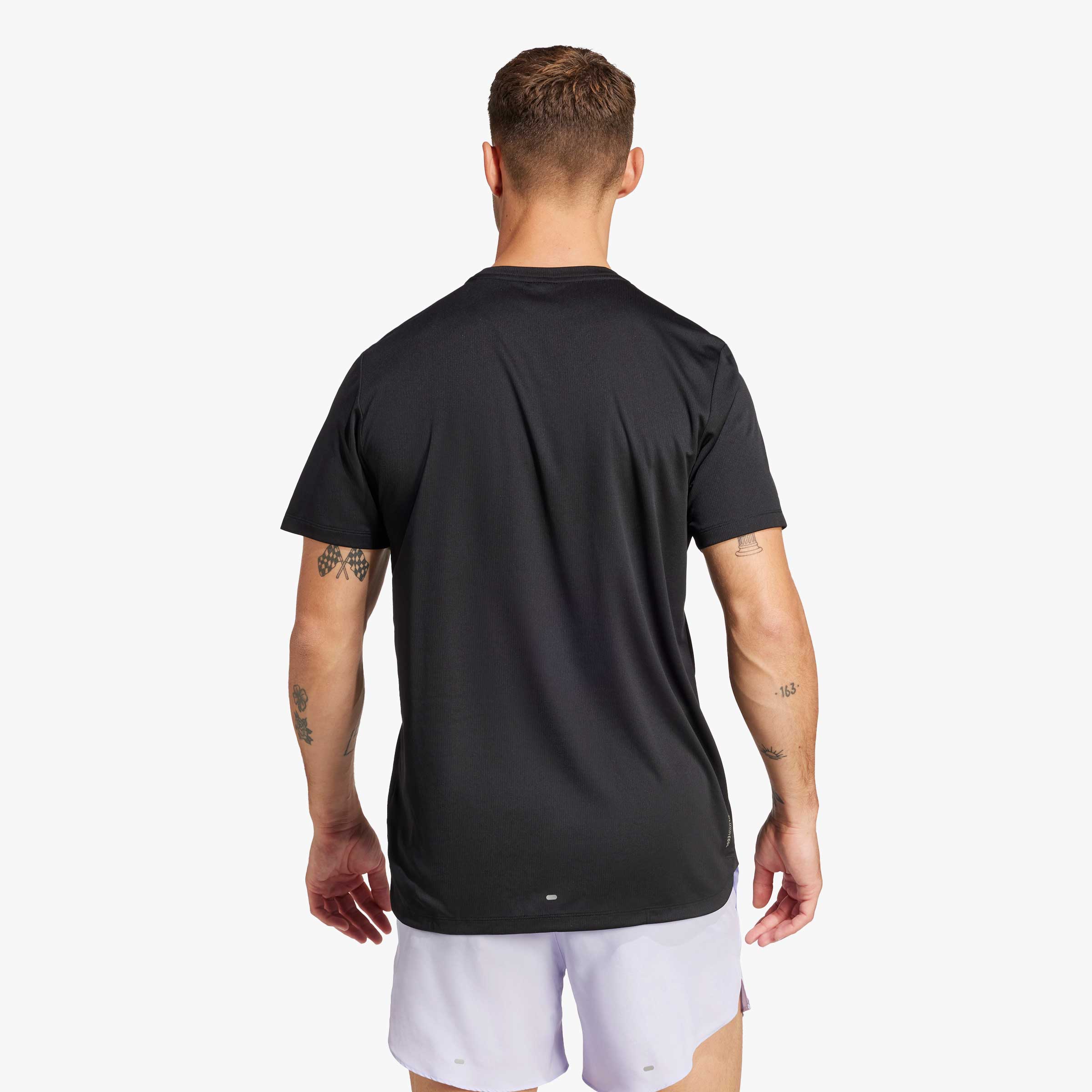 adidas Polera Run It Brand Love, NEGRO, hi-res