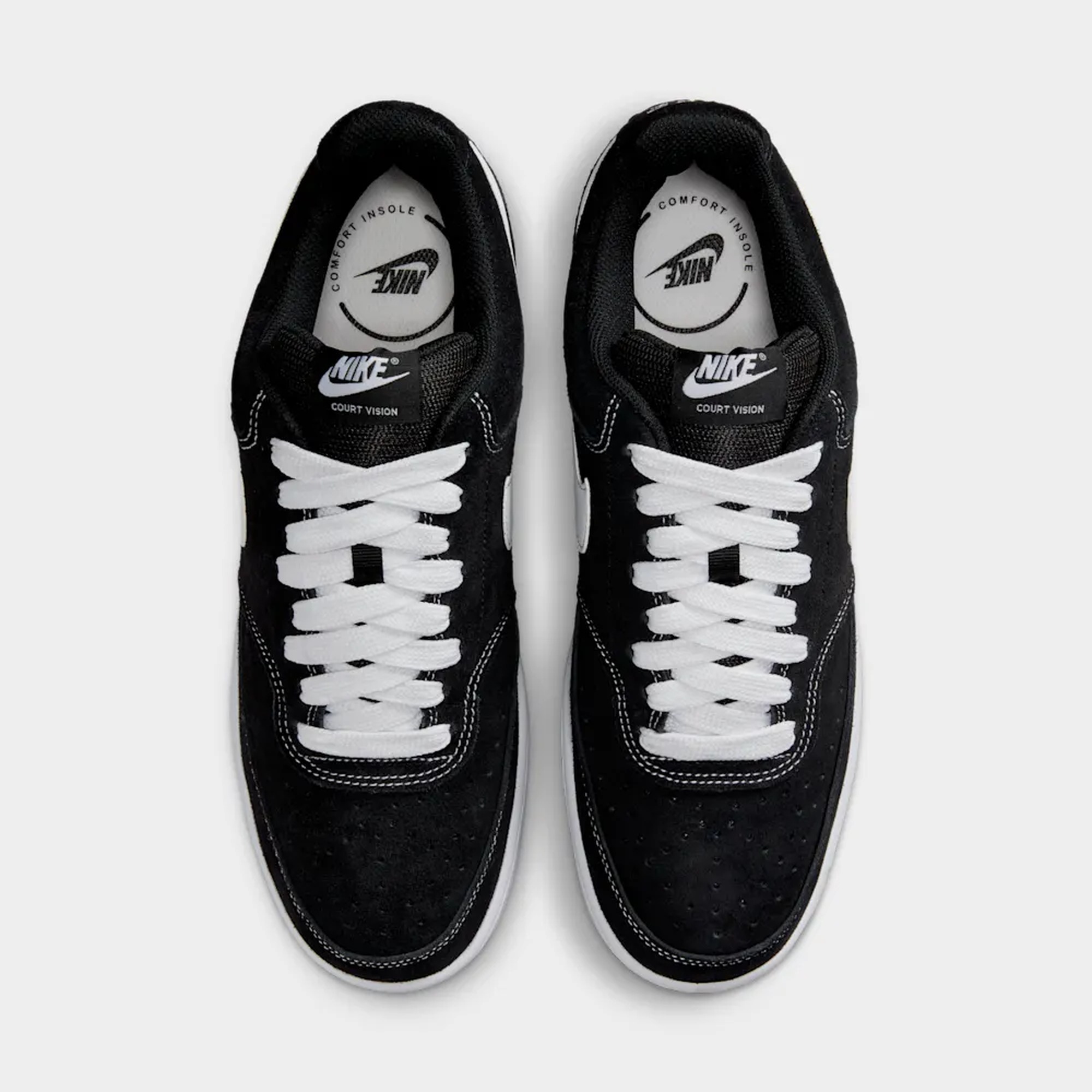 Nike Court Vision Low FL, NEGRO, hi-res