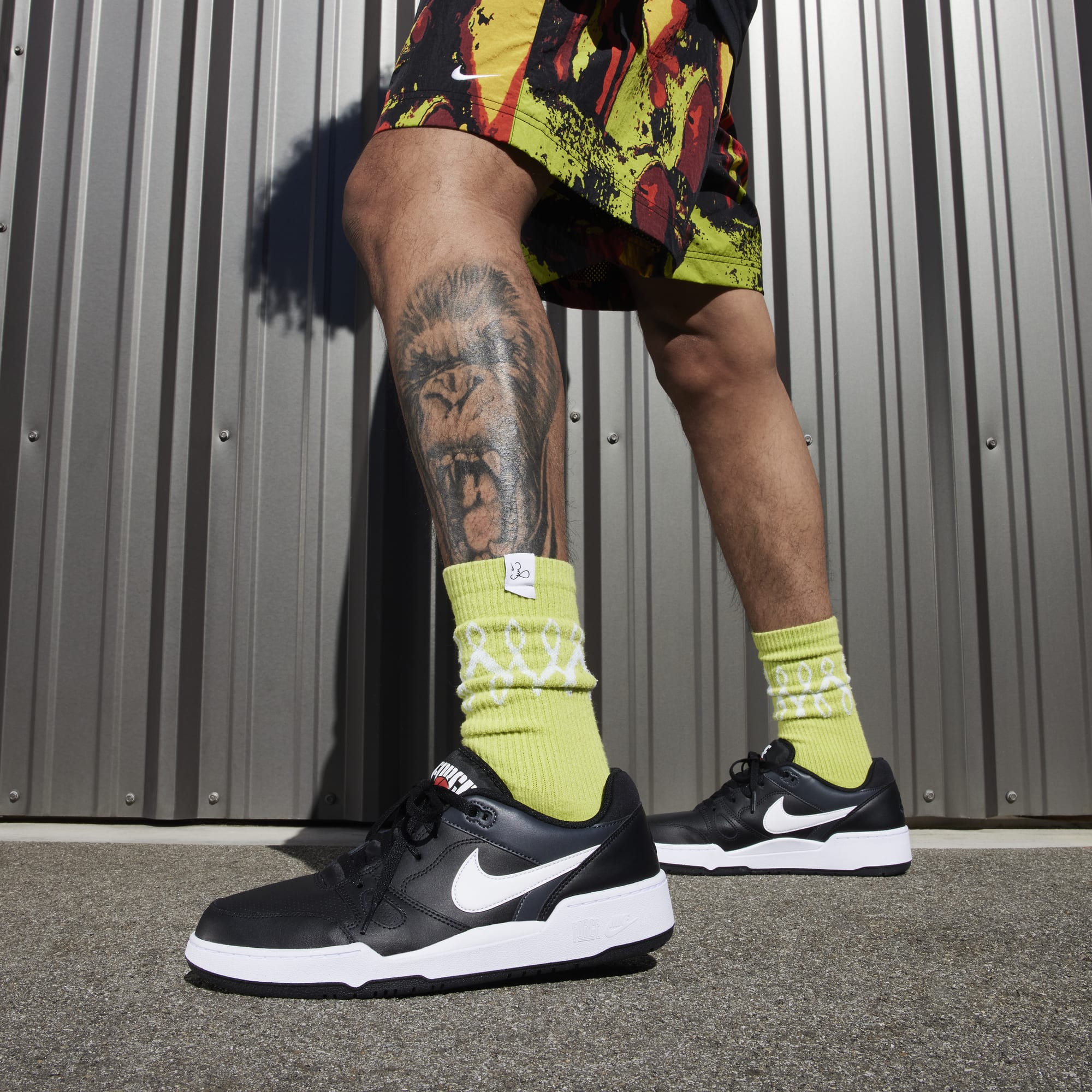 Nike Full Force Low, NEGRO, hi-res