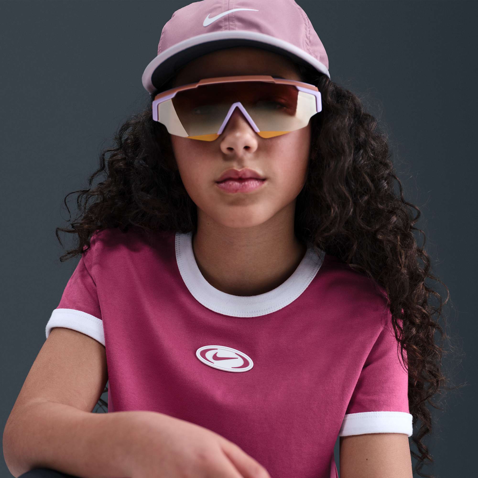 Nike Polera Sportswear Polera Cropped para ni&ntilde;a, ROJO, hi-res