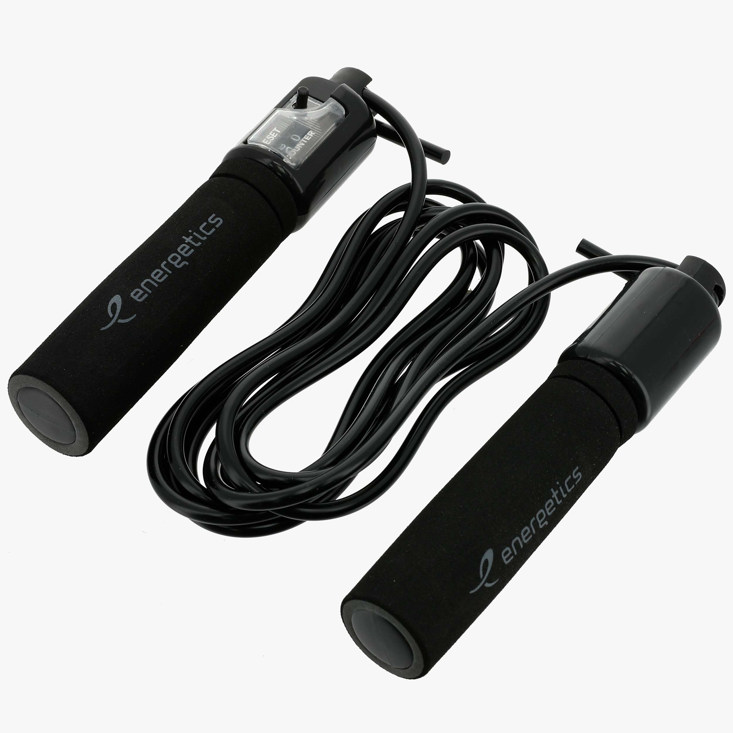 Energetics Digital Jump Rope Foam, NEGRO, hi-res