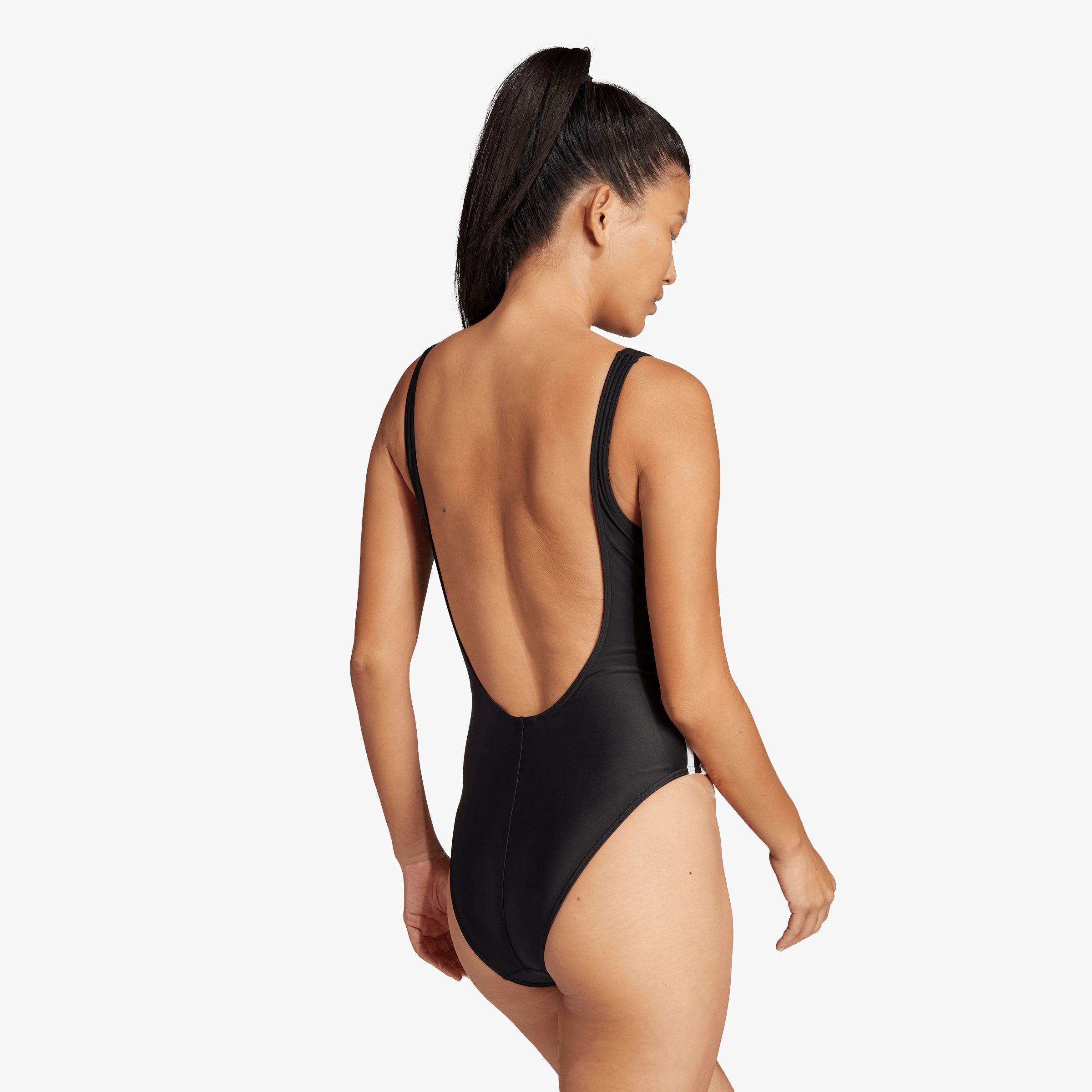 adidas Traje de Nataci&oacute;n Adicolor 3 Tiras, NEGRO, hi-res