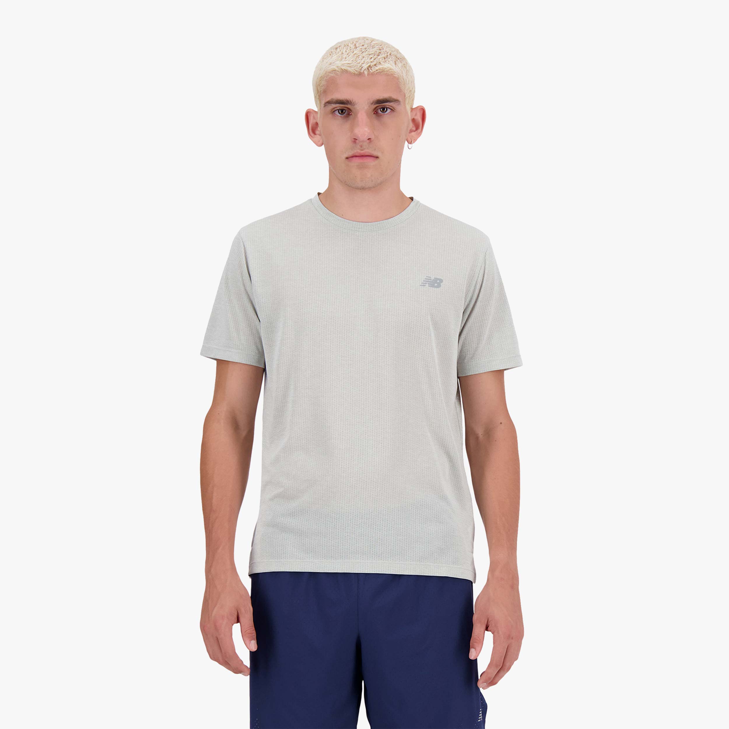 New Balance Polera Athletics, GRIS, hi-res