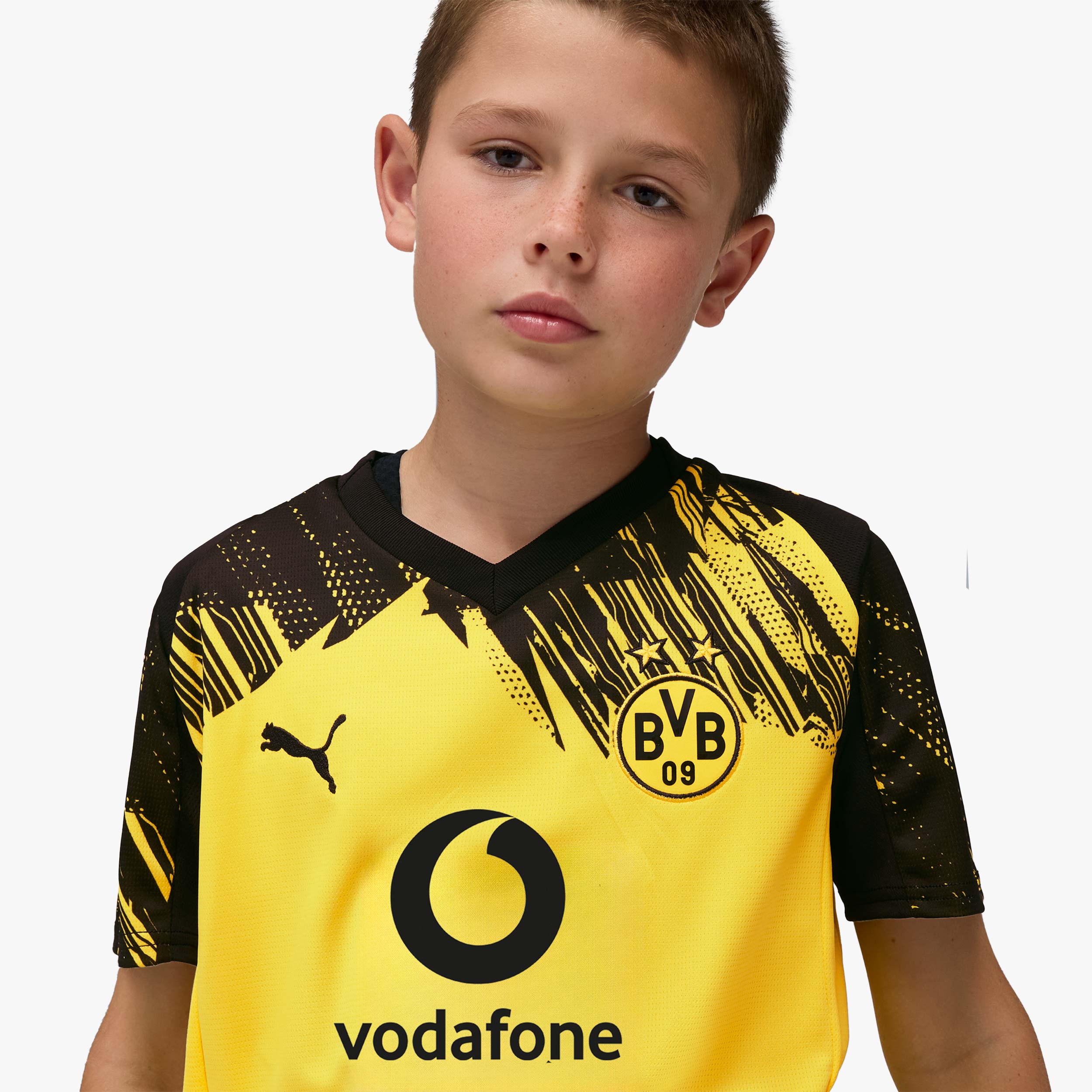 Puma Camiseta BVB Local R&eacute;plica 24/25 Ni&ntilde;os, AMARILLO, hi-res