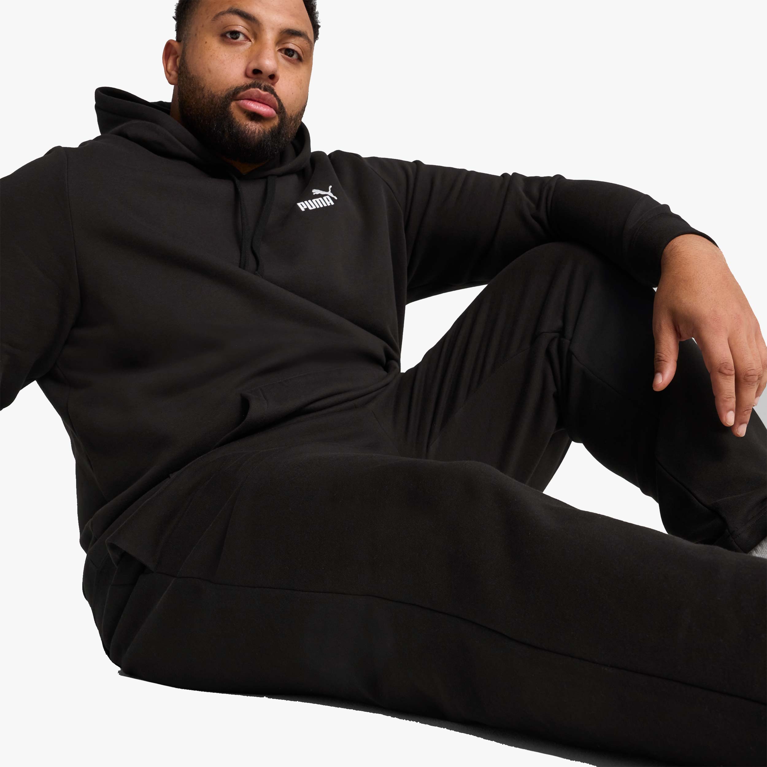 Puma Pantal&oacute;n Essentials Logo N.&ordm; 1, NEGRO, hi-res