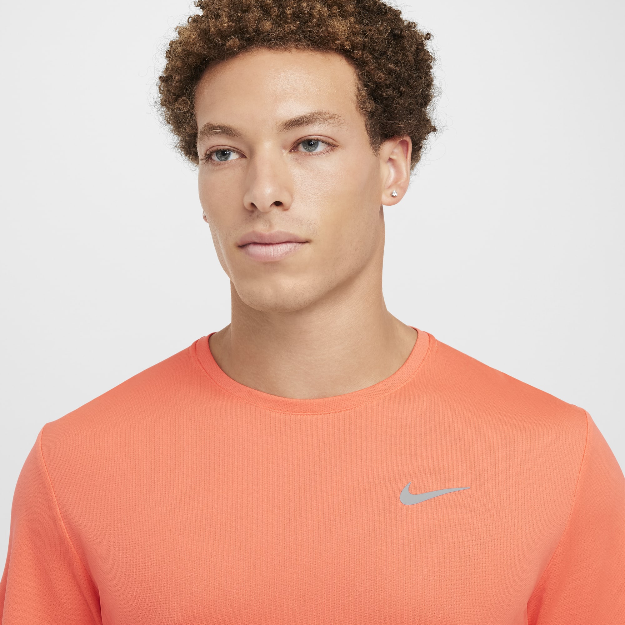 Nike Polera Miler, ROJO, hi-res