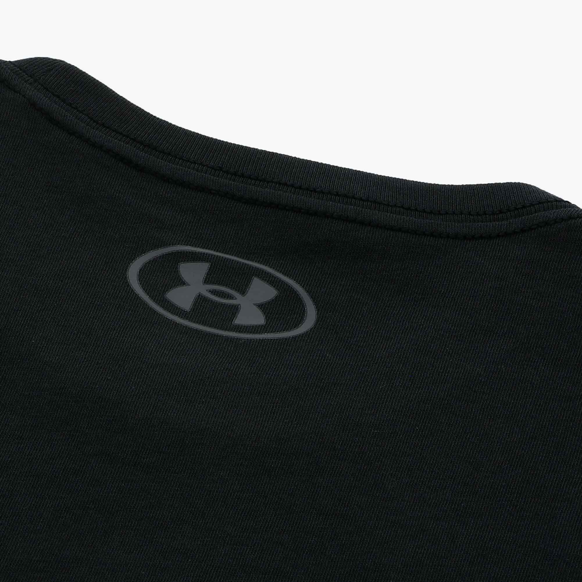 Under Armour Polera Left Chest Logo, NEGRO, hi-res