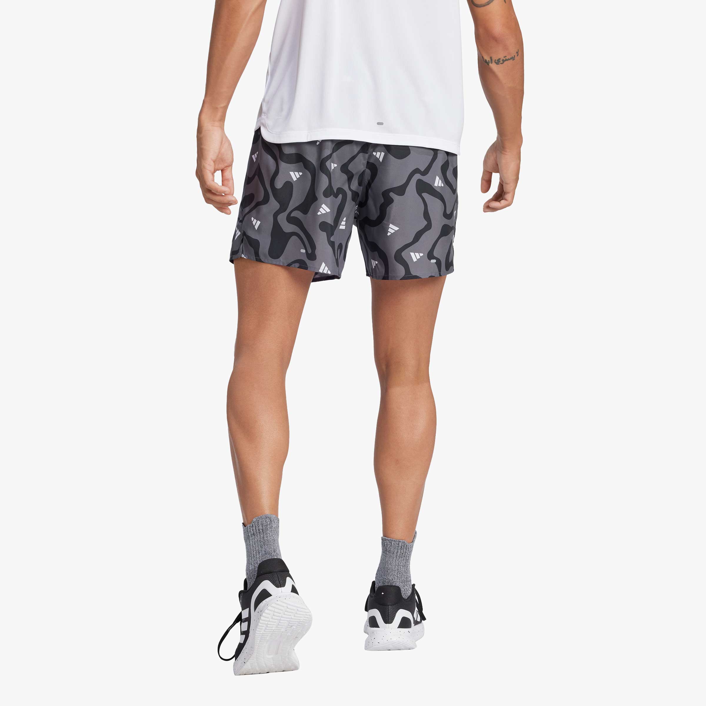 adidas Shorts Run It Brand Love, NEGRO, hi-res