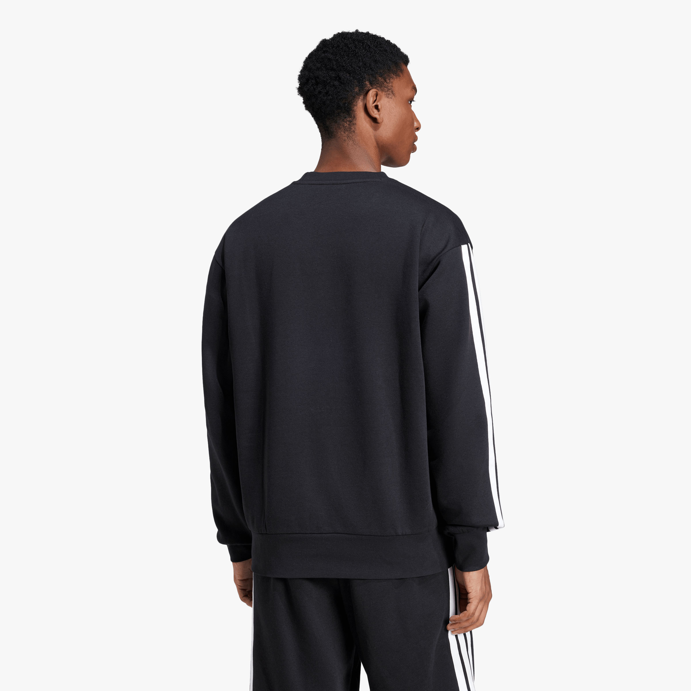 adidas Poler&oacute;n Essentials Fleece 3 Tiras, NEGRO, hi-res