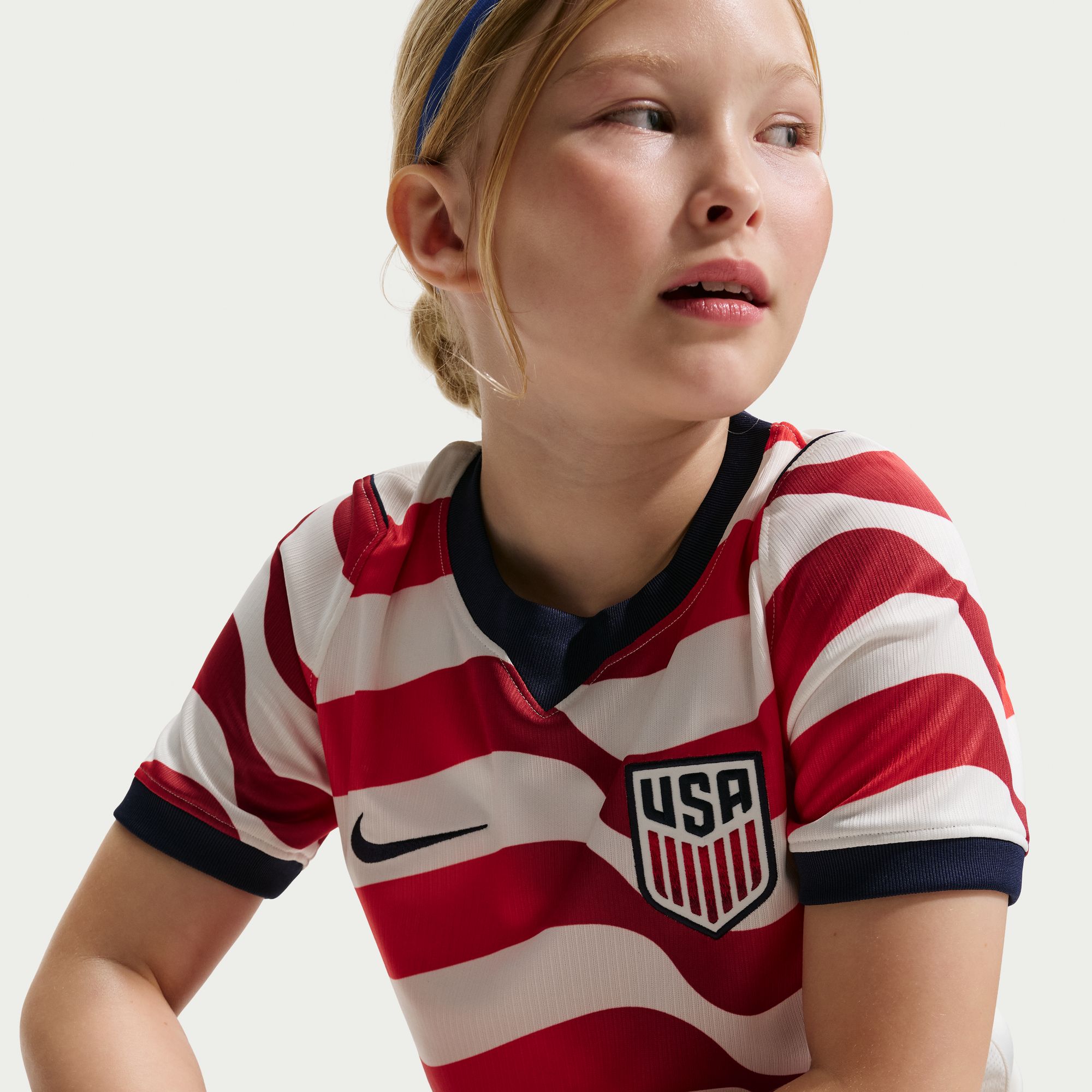 Nike Camiseta USA Stadium Local 2026 Ni&ntilde;o, BLANCO, hi-res
