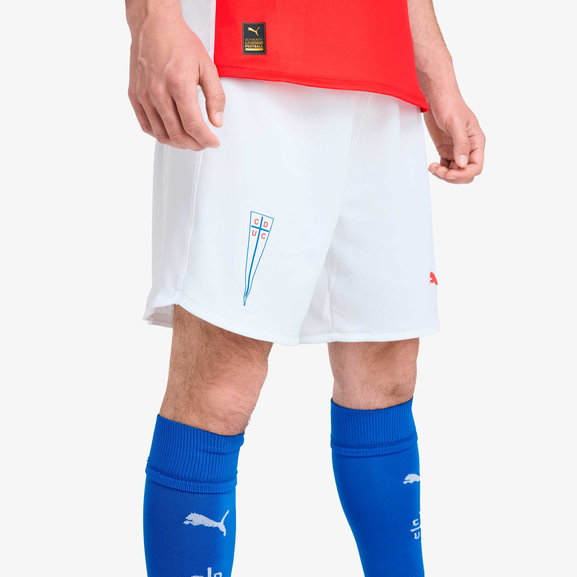 Puma Shorts Universidad Cat&oacute;lica Visitante 25/26, AZUL, hi-res