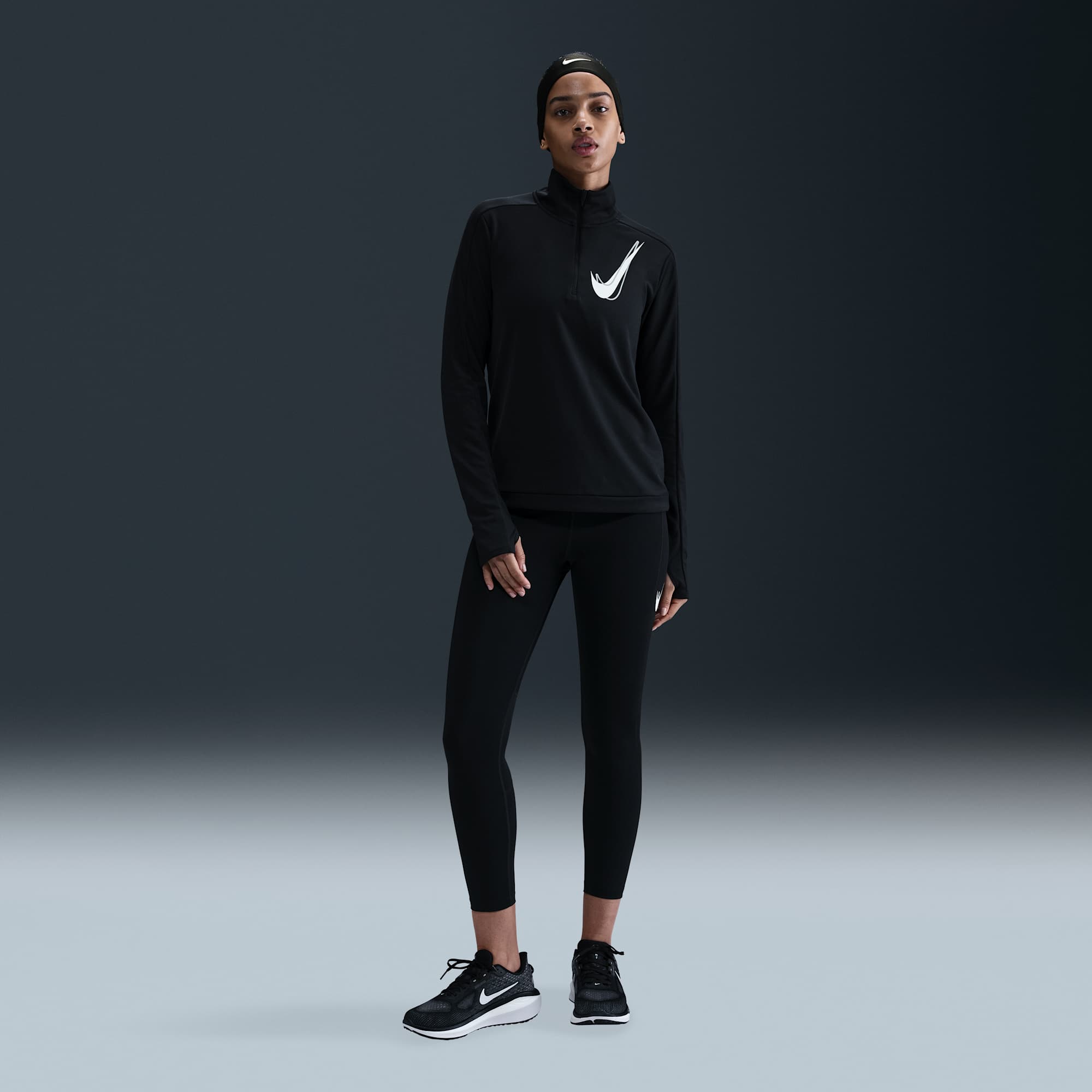 Nike Swoosh, NEGRO, hi-res