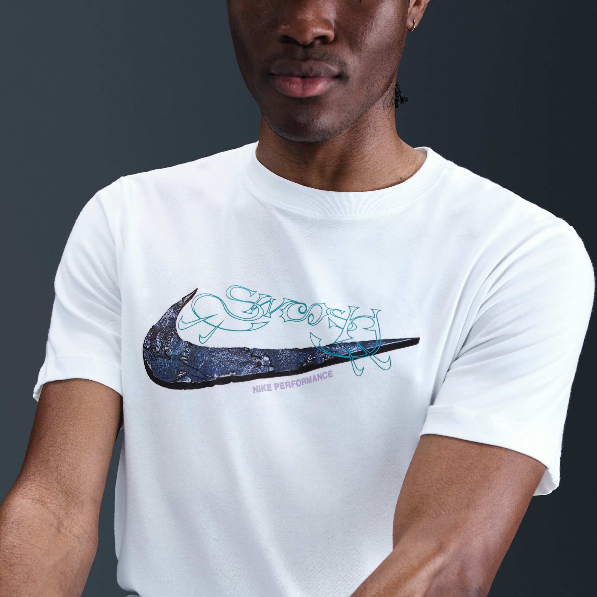 Nike Polera Dri-FIT, BLANCO, hi-res