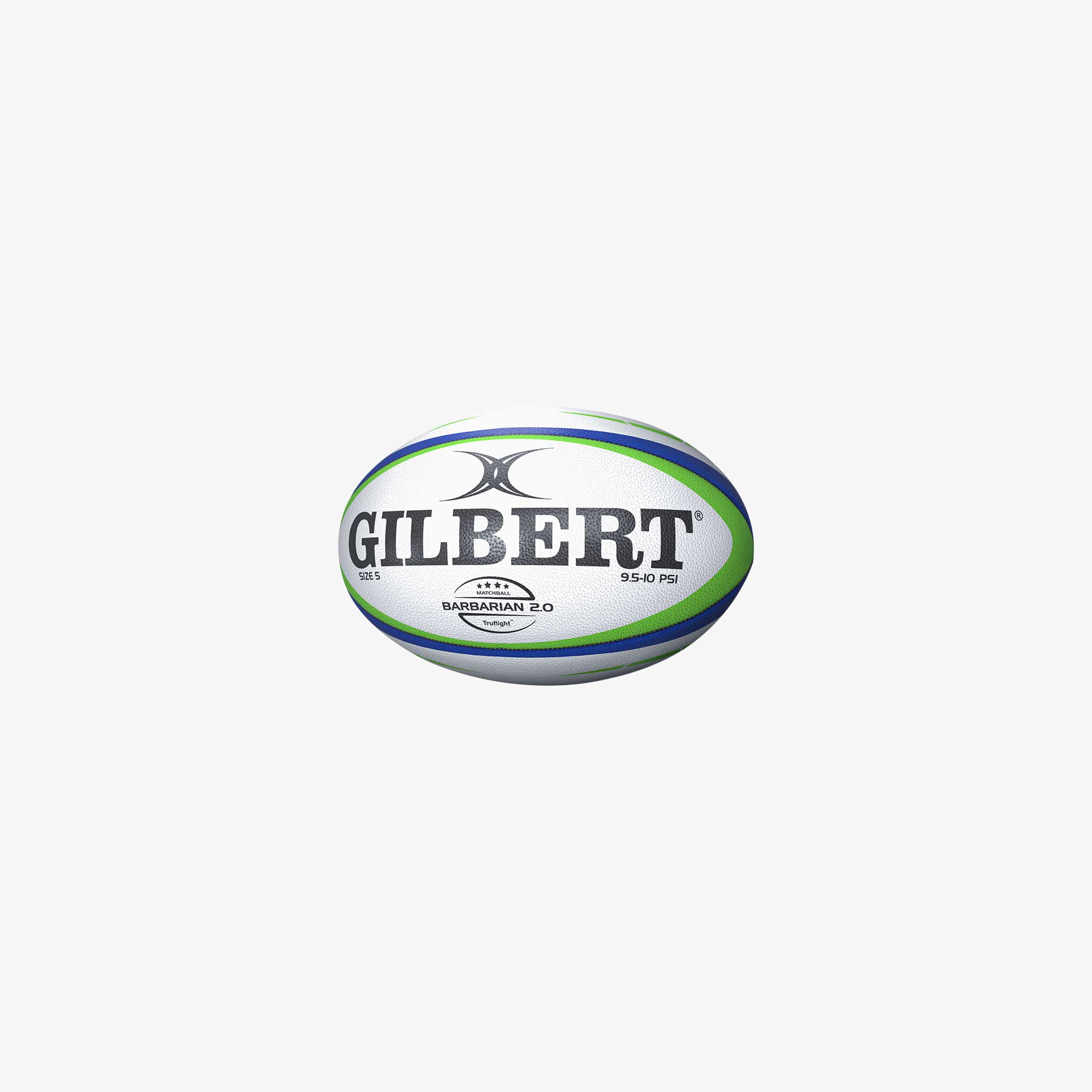 Gilbert Pelota de Rugby Match Barbarian 2.0, BLANCO, hi-res