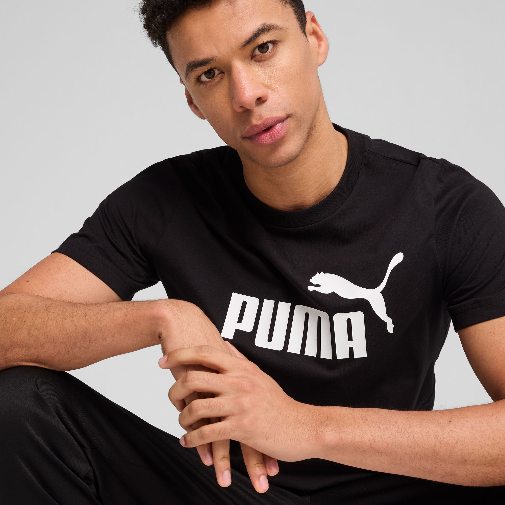 Puma Polera Essentials No. 1 Logo, NEGRO, hi-res