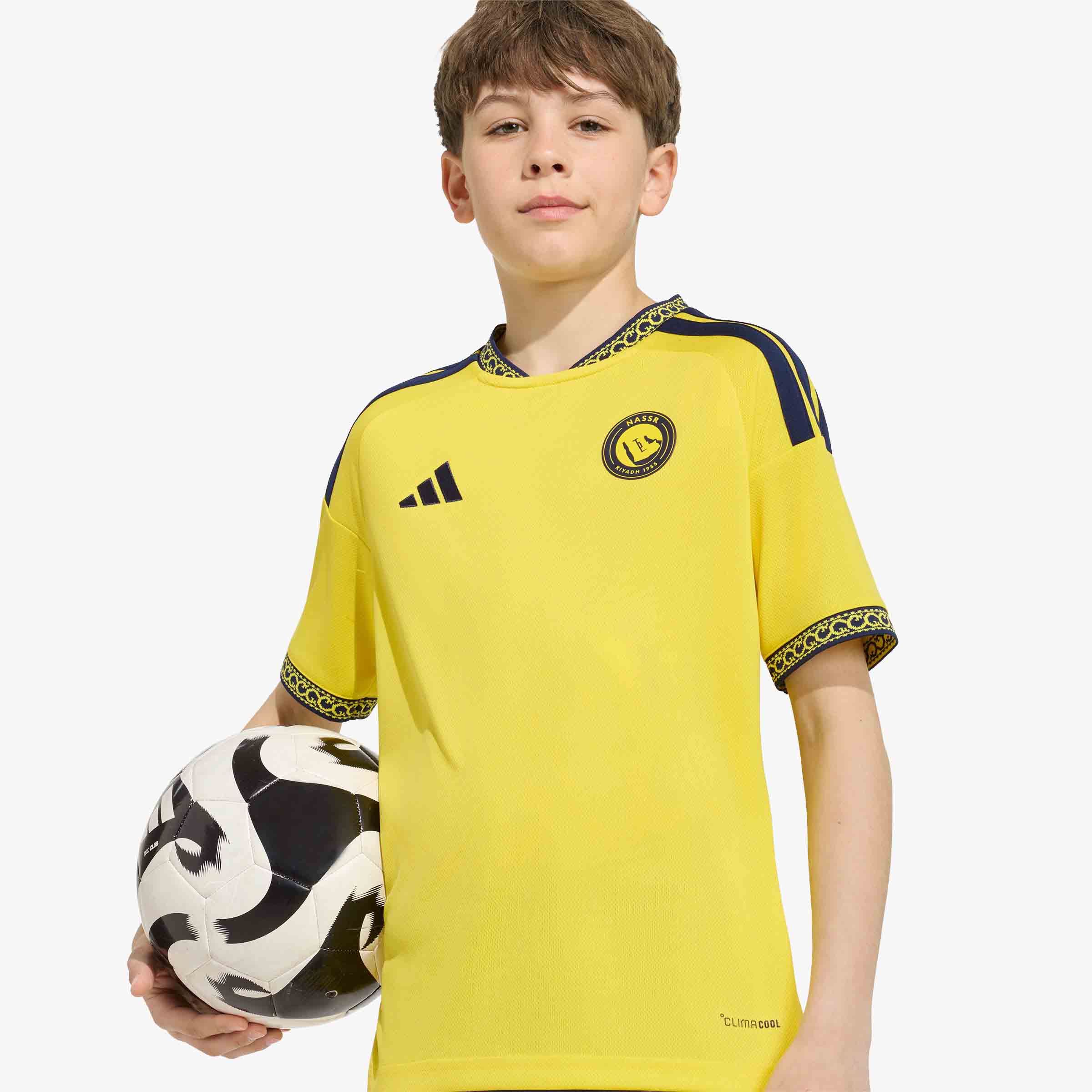 adidas Camiseta Al Nassr FC Local 26/27 N&N Ni&ntilde;os, AMARILLO, hi-res