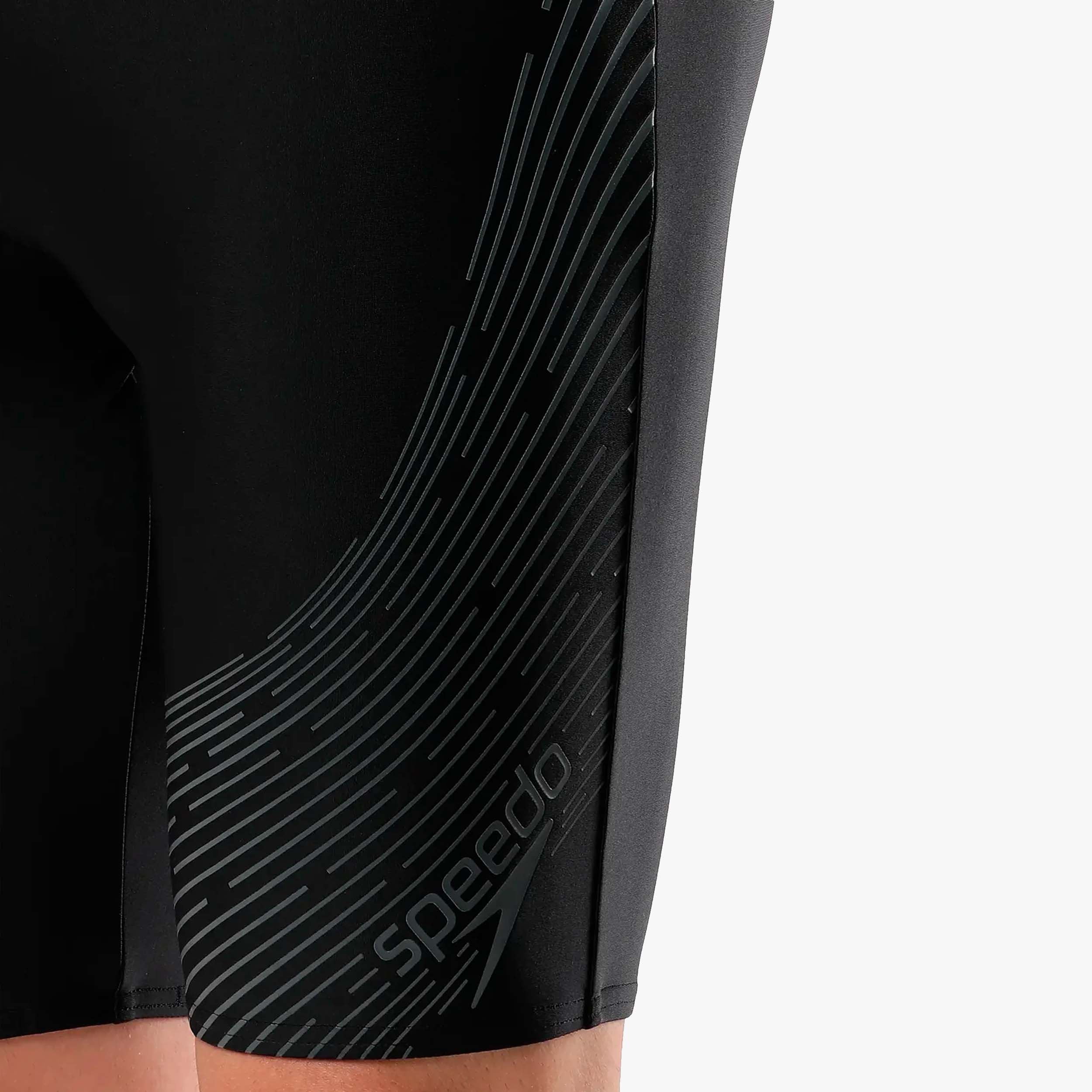 Speedo Ba&ntilde;ador Medley Logo Jammer, NEGRO, hi-res