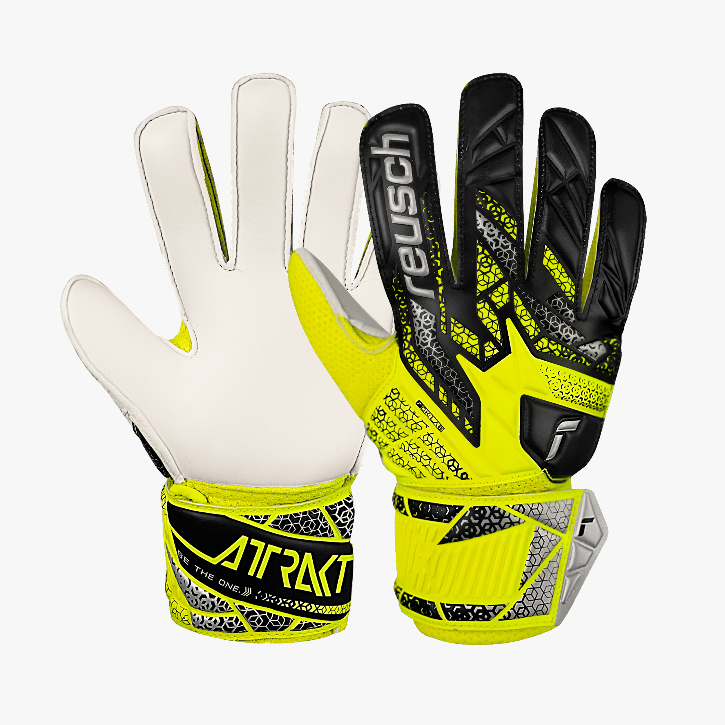 Reusch Guantes Attrakt Starter Solid Junior, AMARILLO, hi-res
