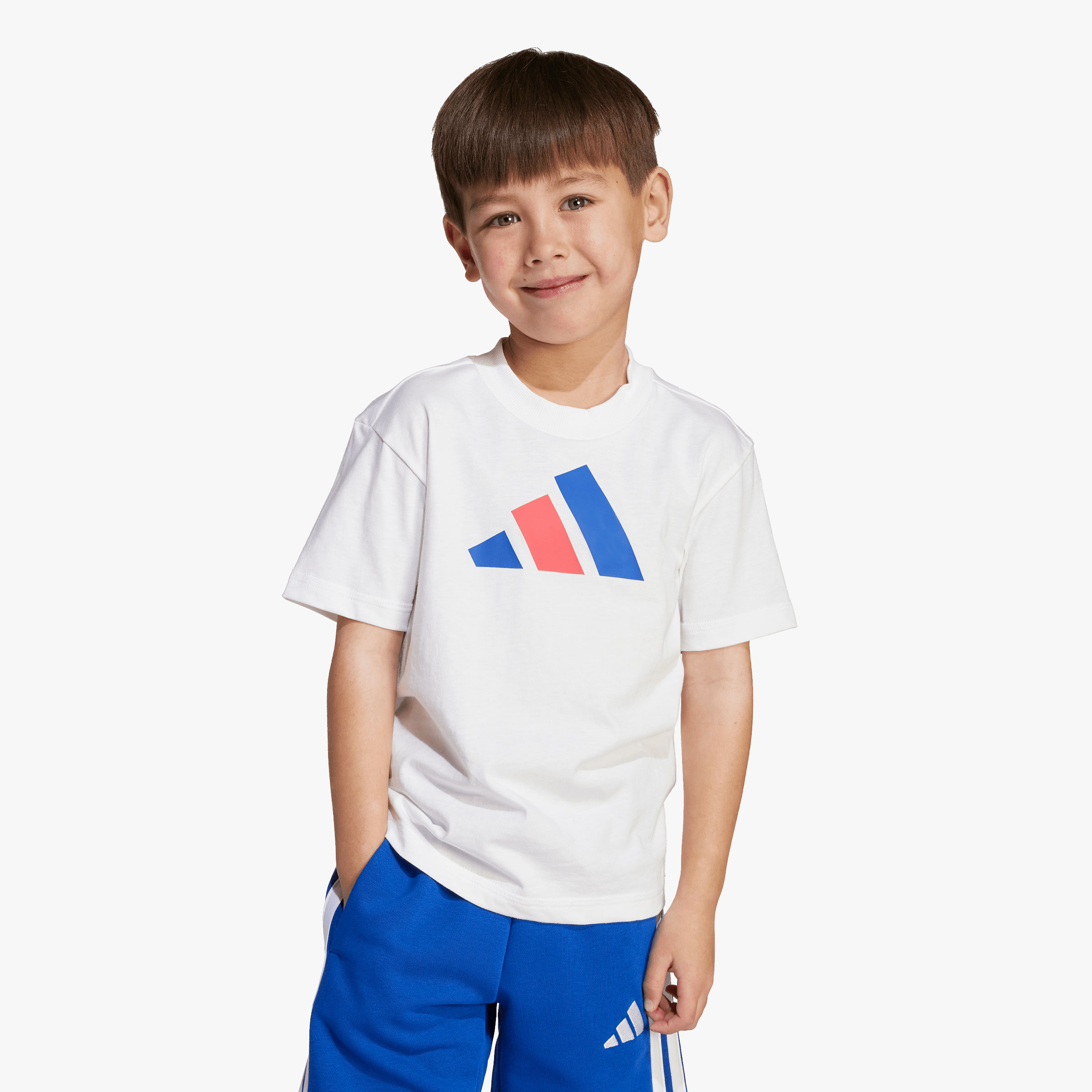 adidas Polera Essentials Ni&ntilde;os, BLANCO, hi-res