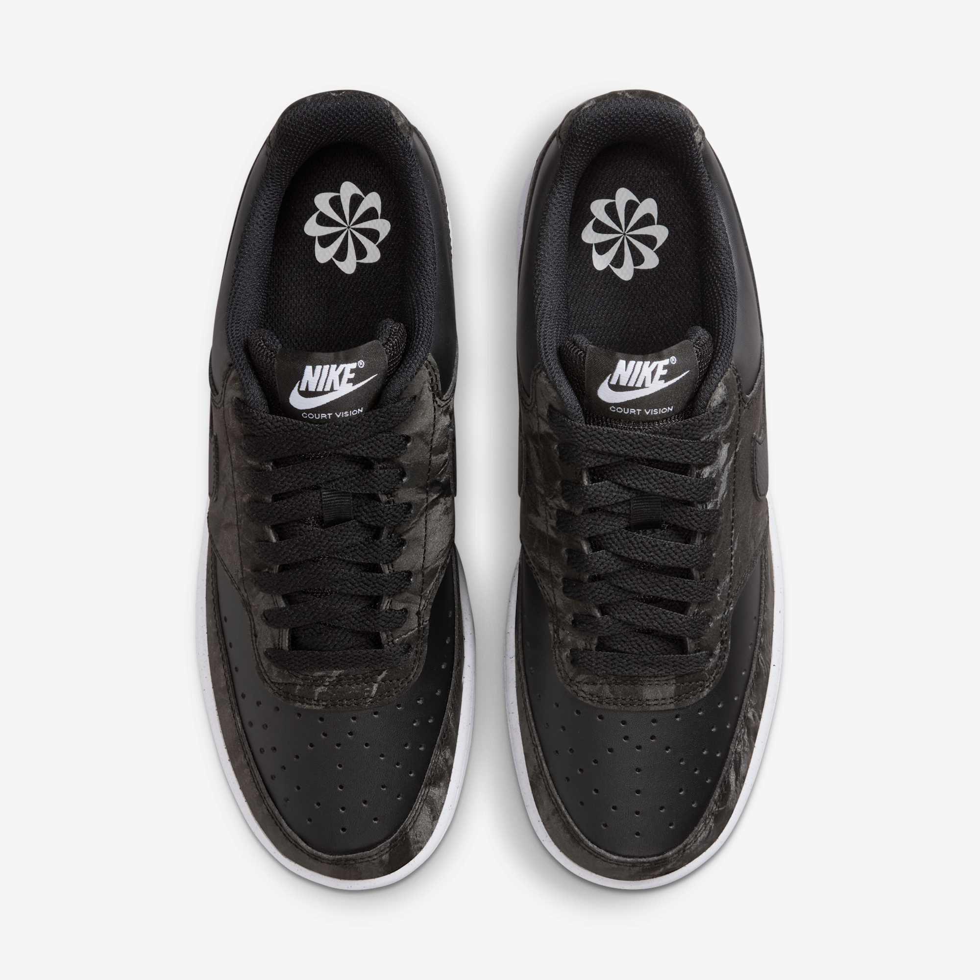 Nike Court Vision Low, NEGRO, hi-res