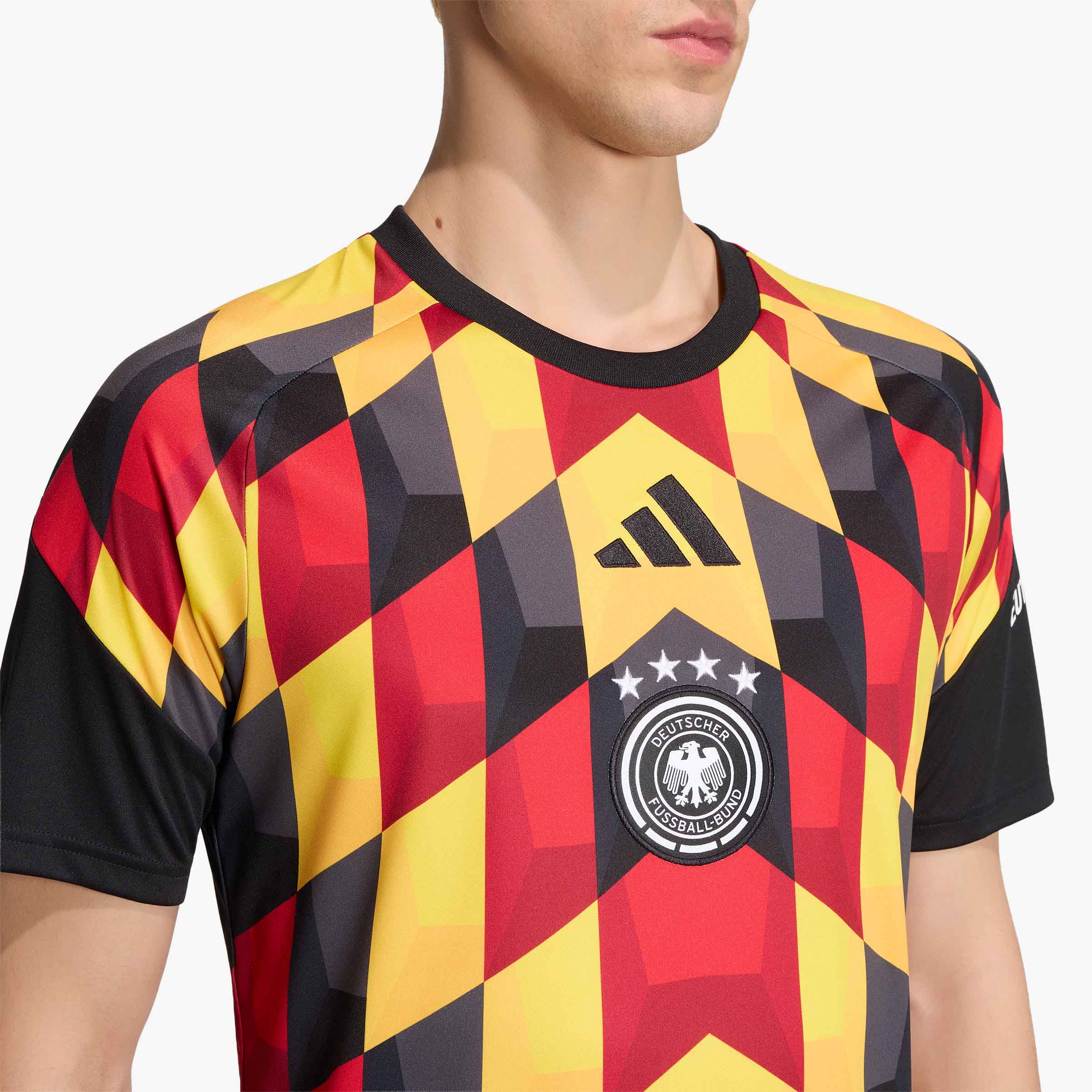 adidas Camiseta Prepartido Local Alemania 26, NEGRO, hi-res