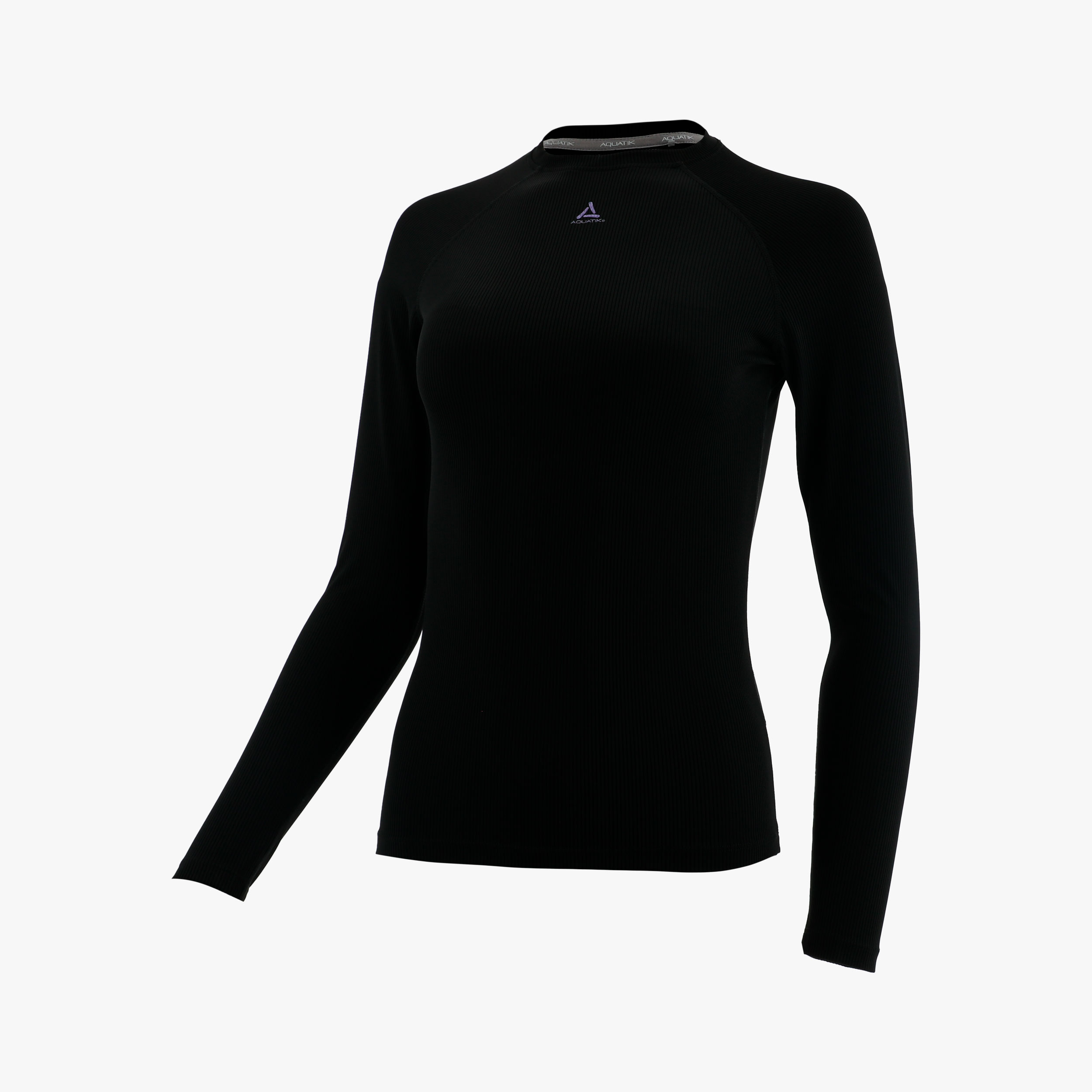 Aquatik Polera CQ Rib, NEGRO, hi-res