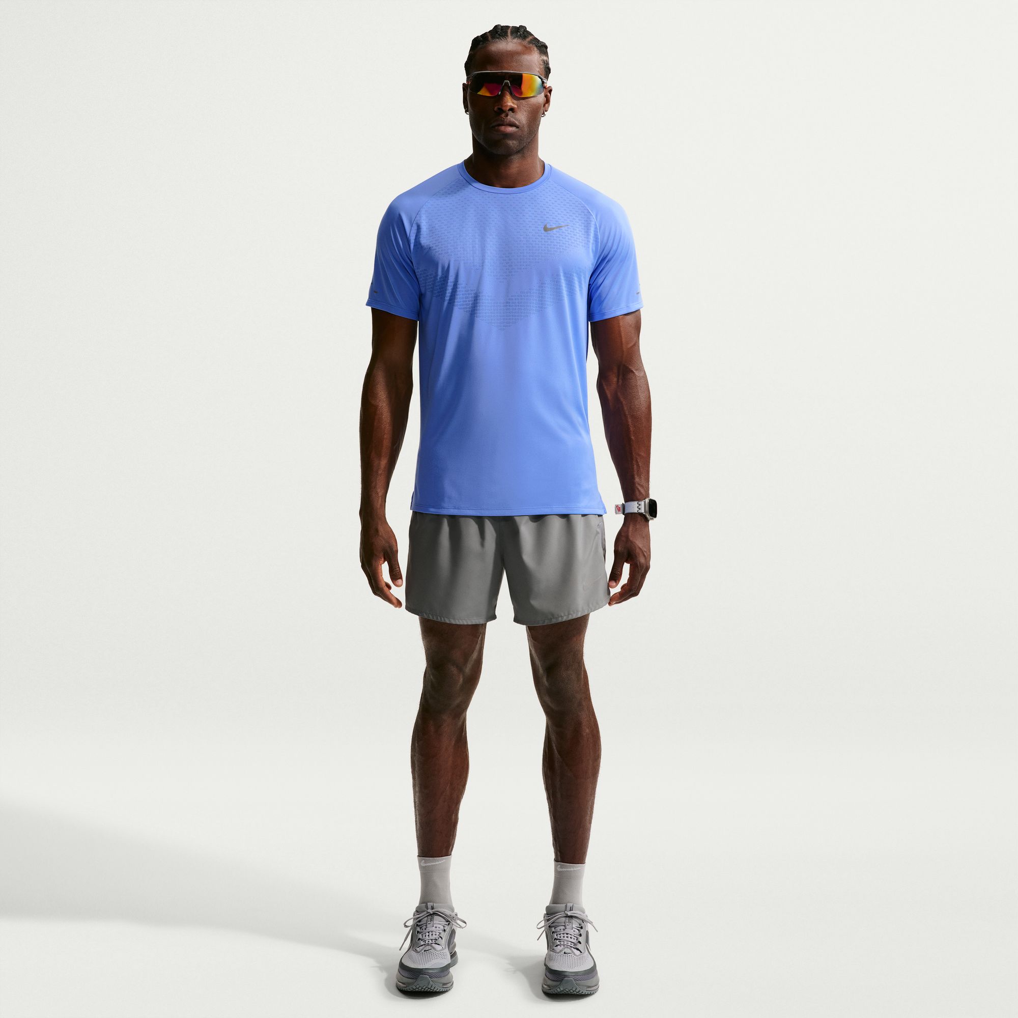 Nike Polera Stride, AZUL, hi-res