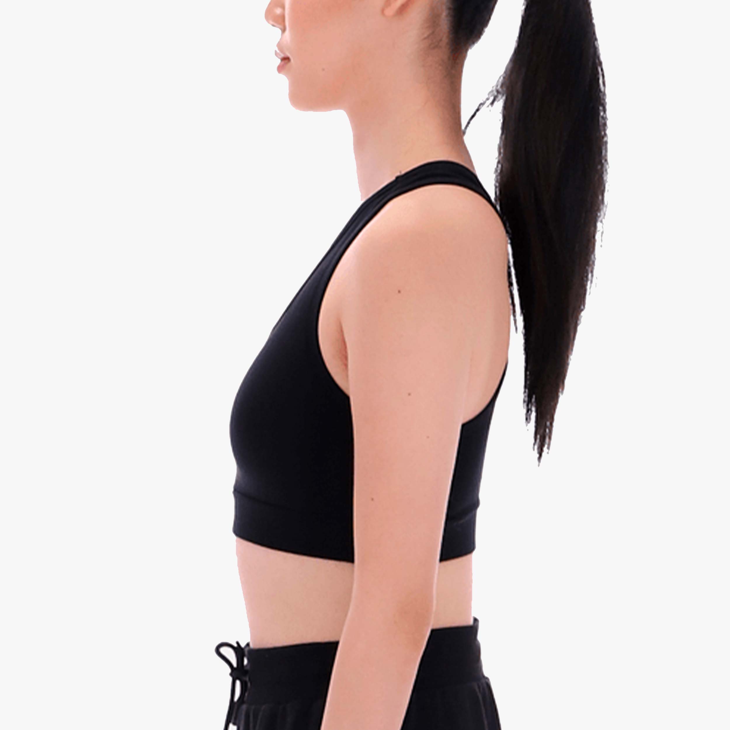 Reebok Top Deportivo Identity Small Logo, NEGRO, hi-res