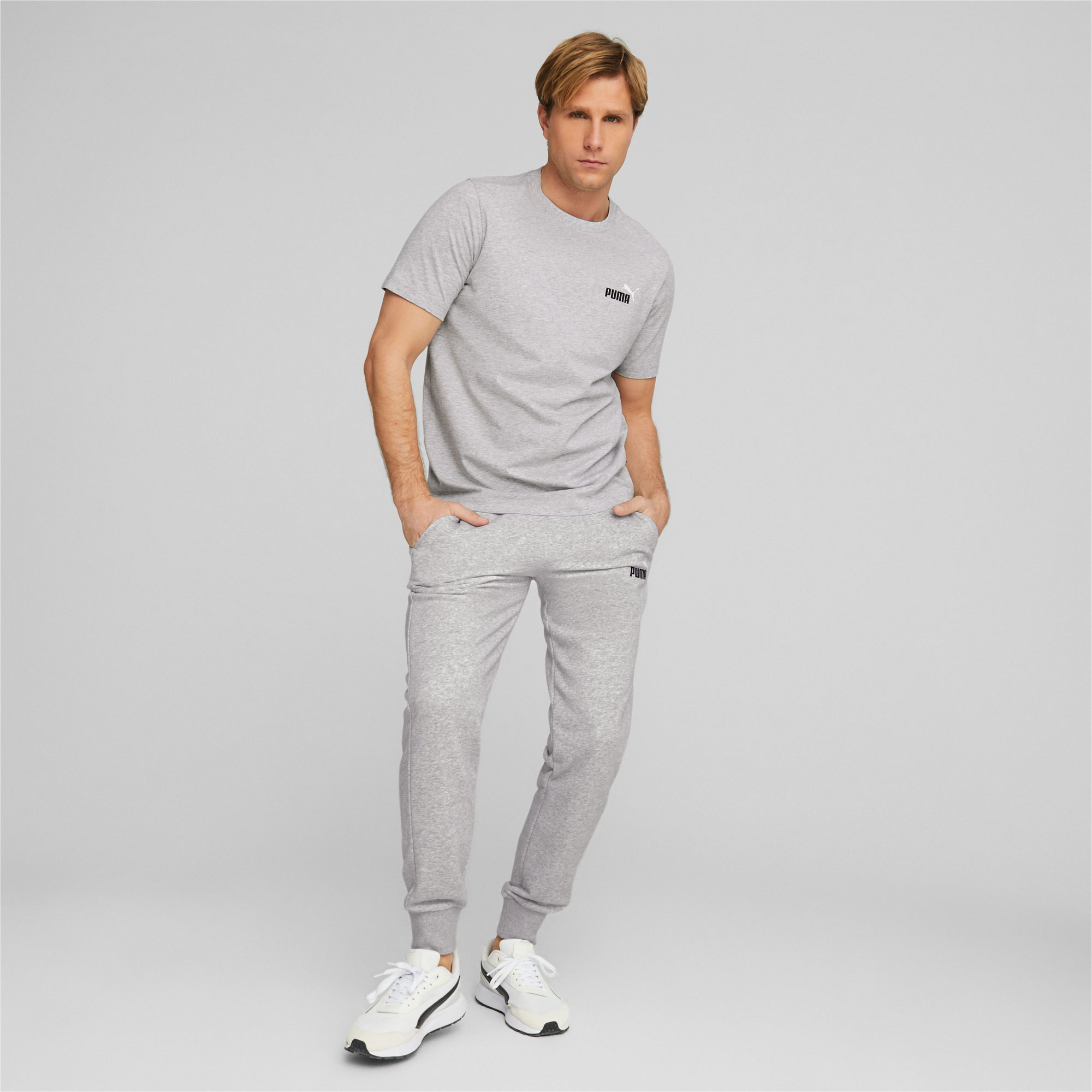 Puma Polera Essentials, GRIS, hi-res