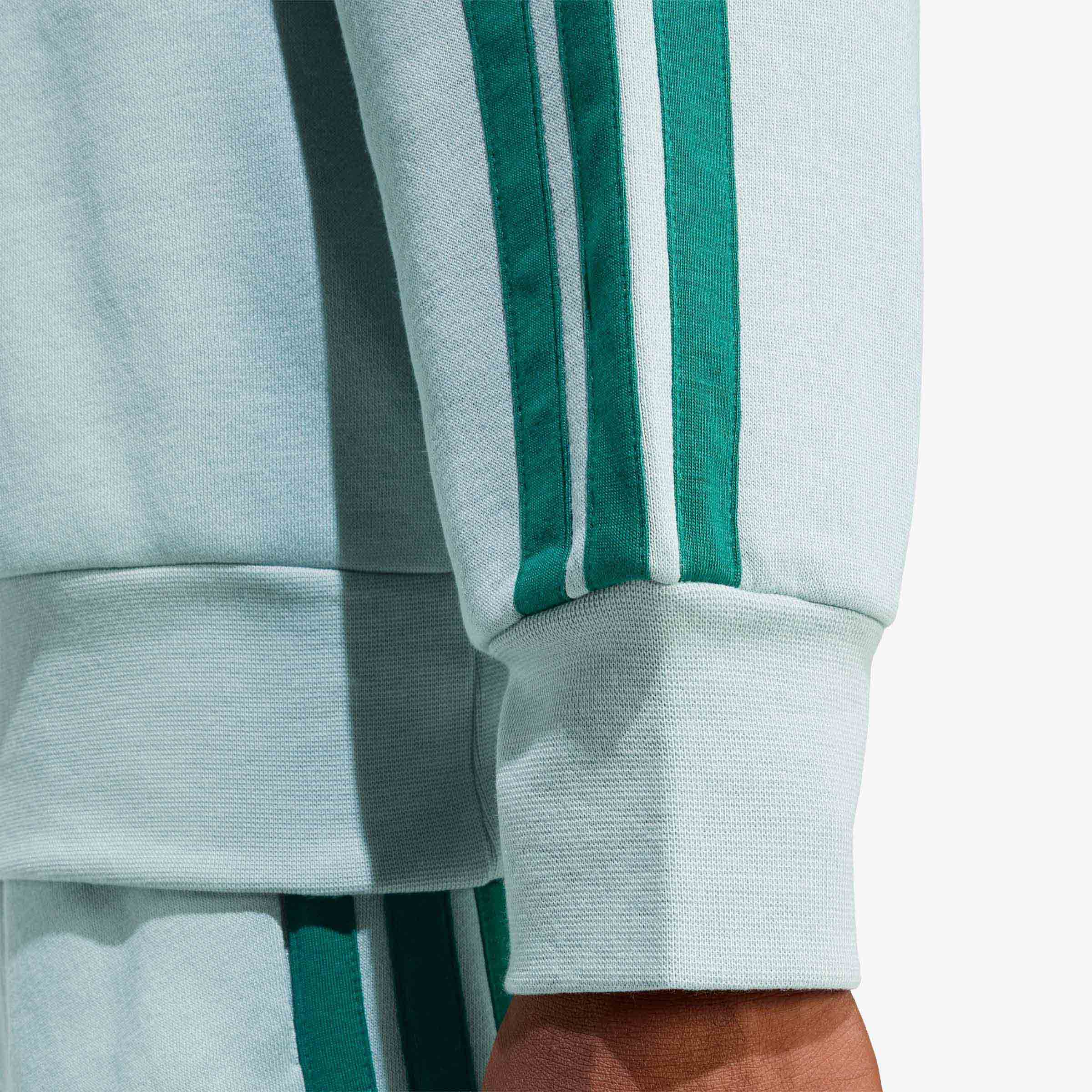 adidas Poler&oacute;n Essentials Fleece 3 Tiras, VERDE, hi-res