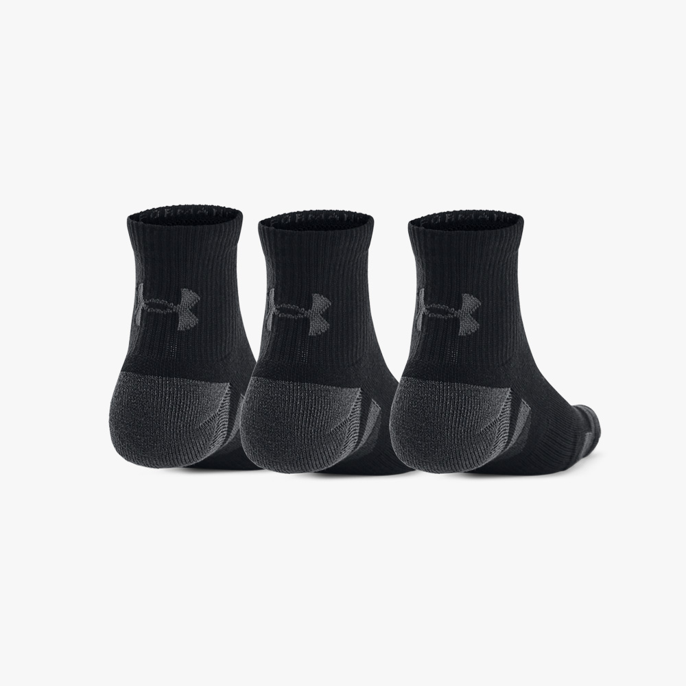 Under Armour Calcetines Performance Tech Tobilleras 3 Pares, NEGRO, hi-res
