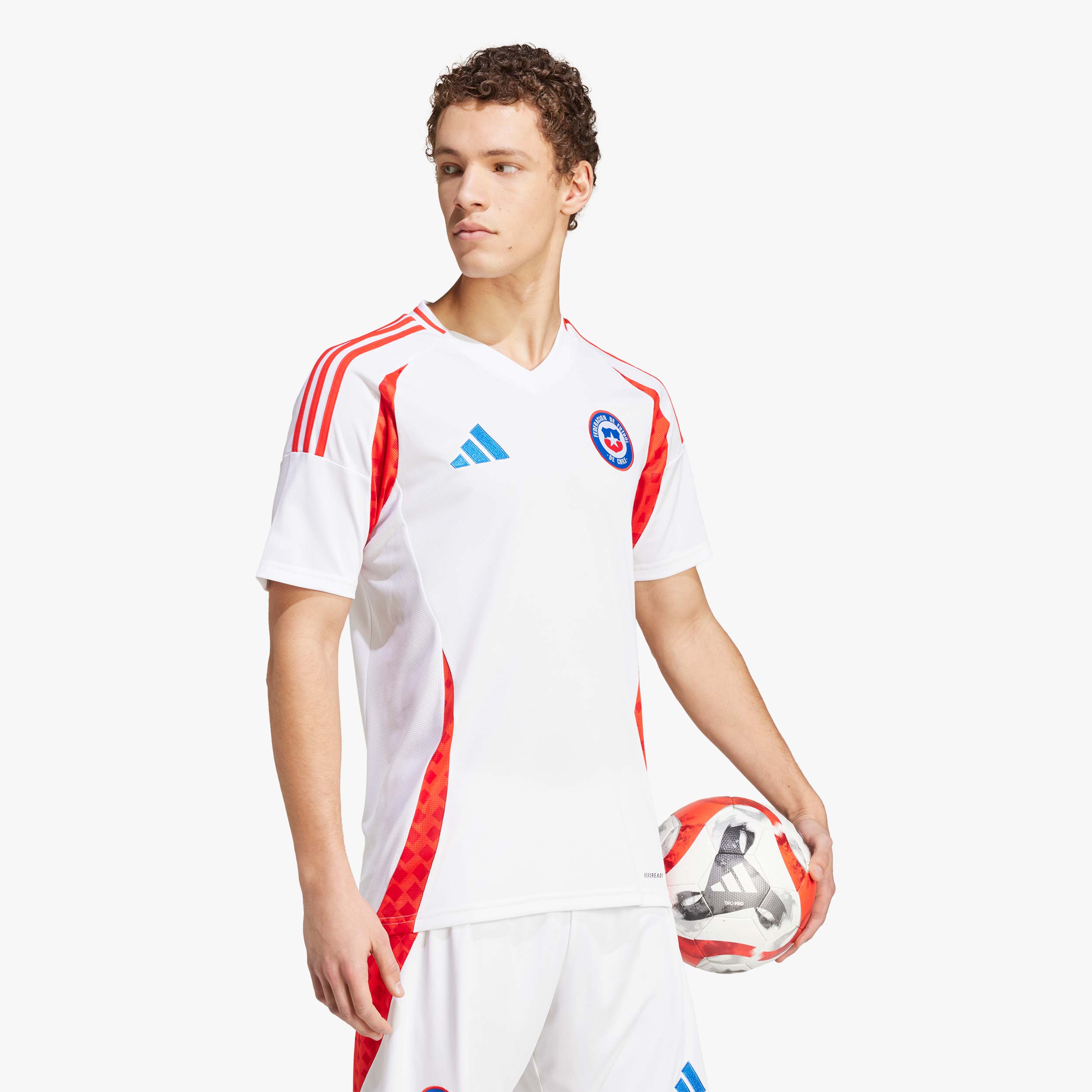 adidas Camiseta Visitante Chile 2024, BLANCO, hi-res