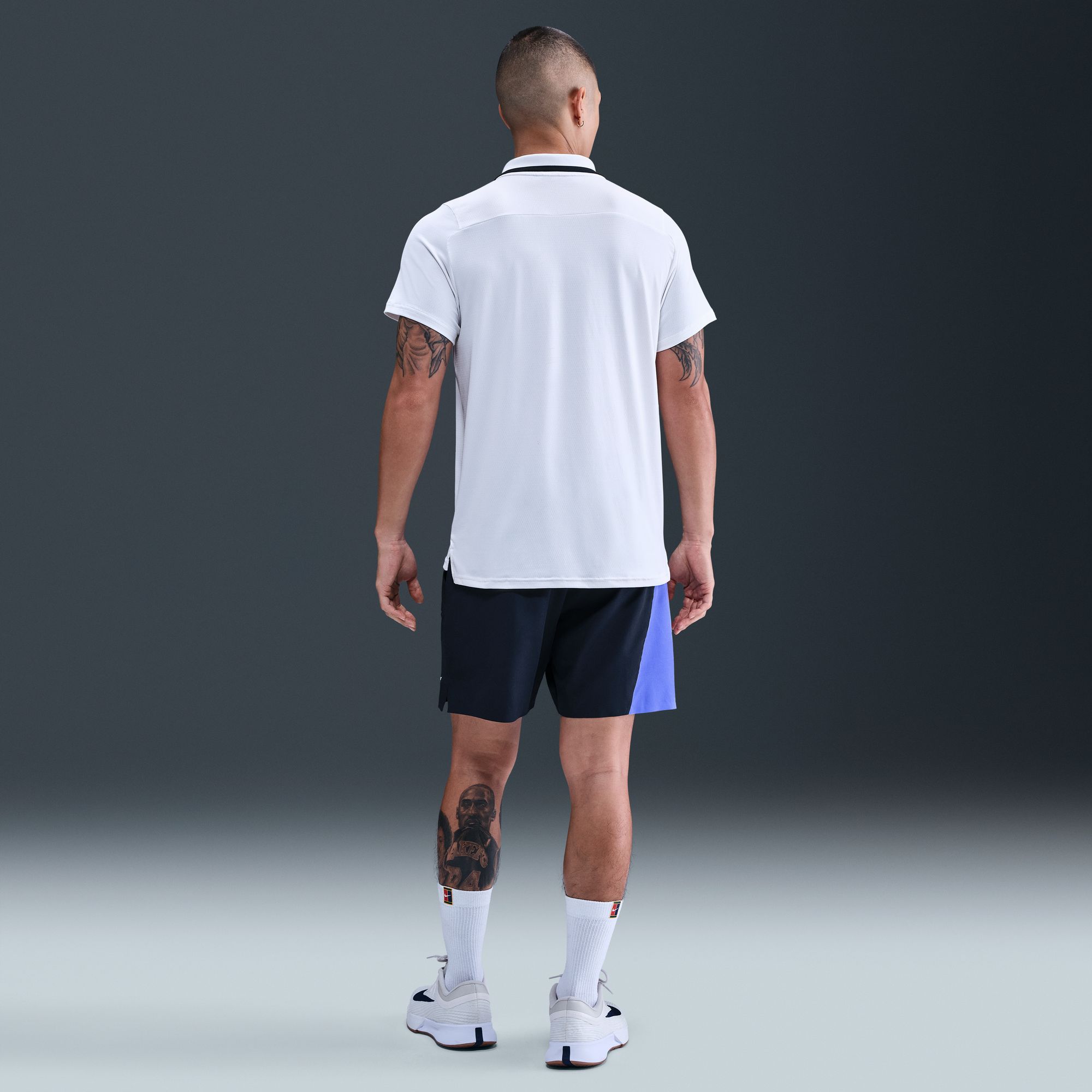 NikeCourt Shorts de tenis Slam, AZUL, hi-res