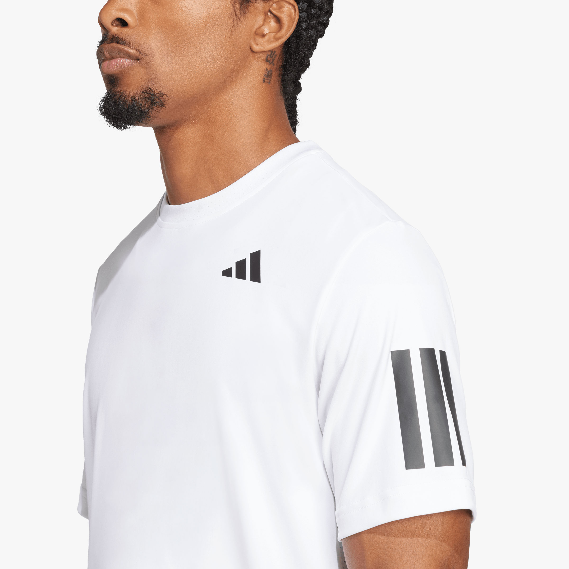 adidas Polera Club Tennis Climacool 3 bandas, BLANCO, hi-res