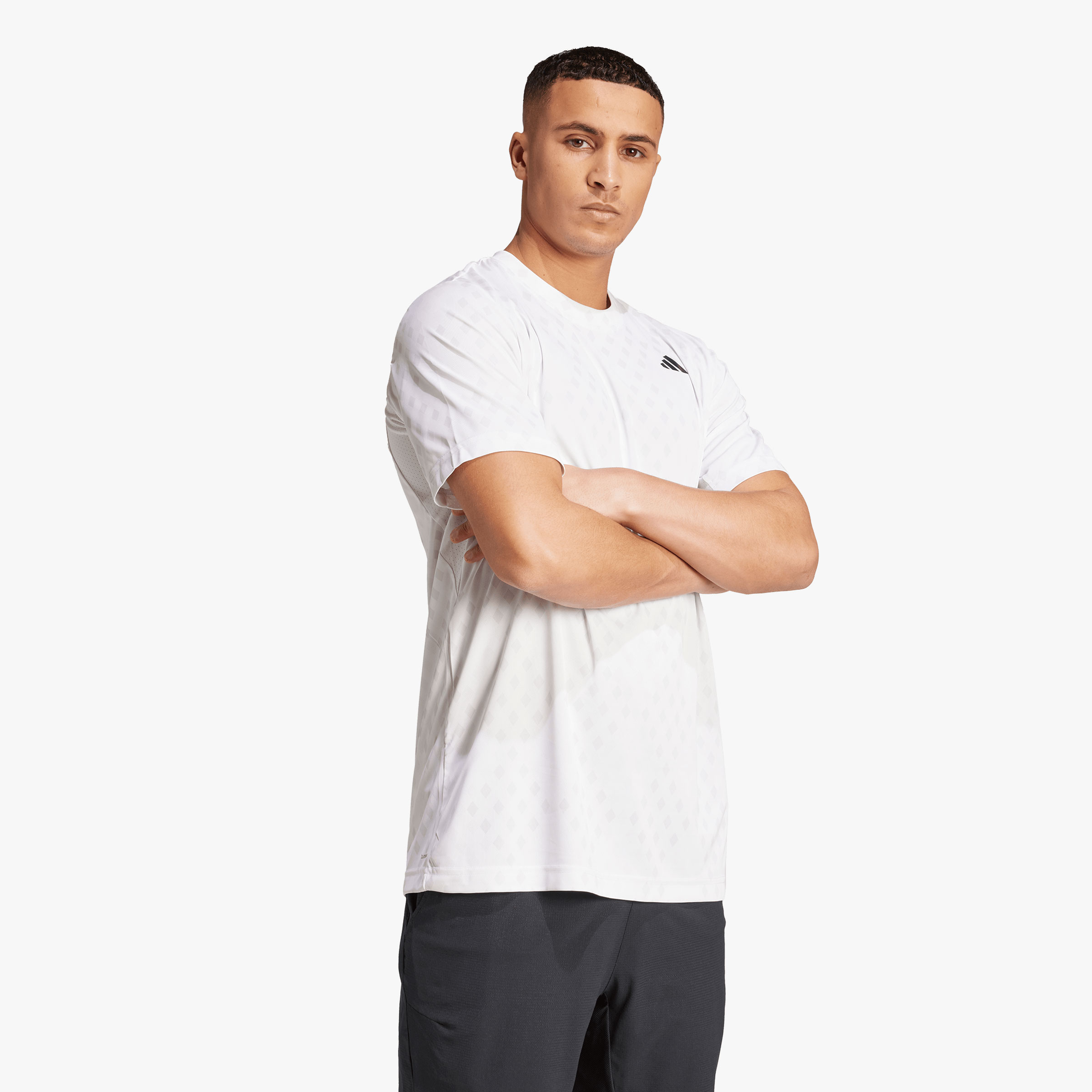 adidas Polera Tenis Club Climacool Graphic, BLANCO, hi-res