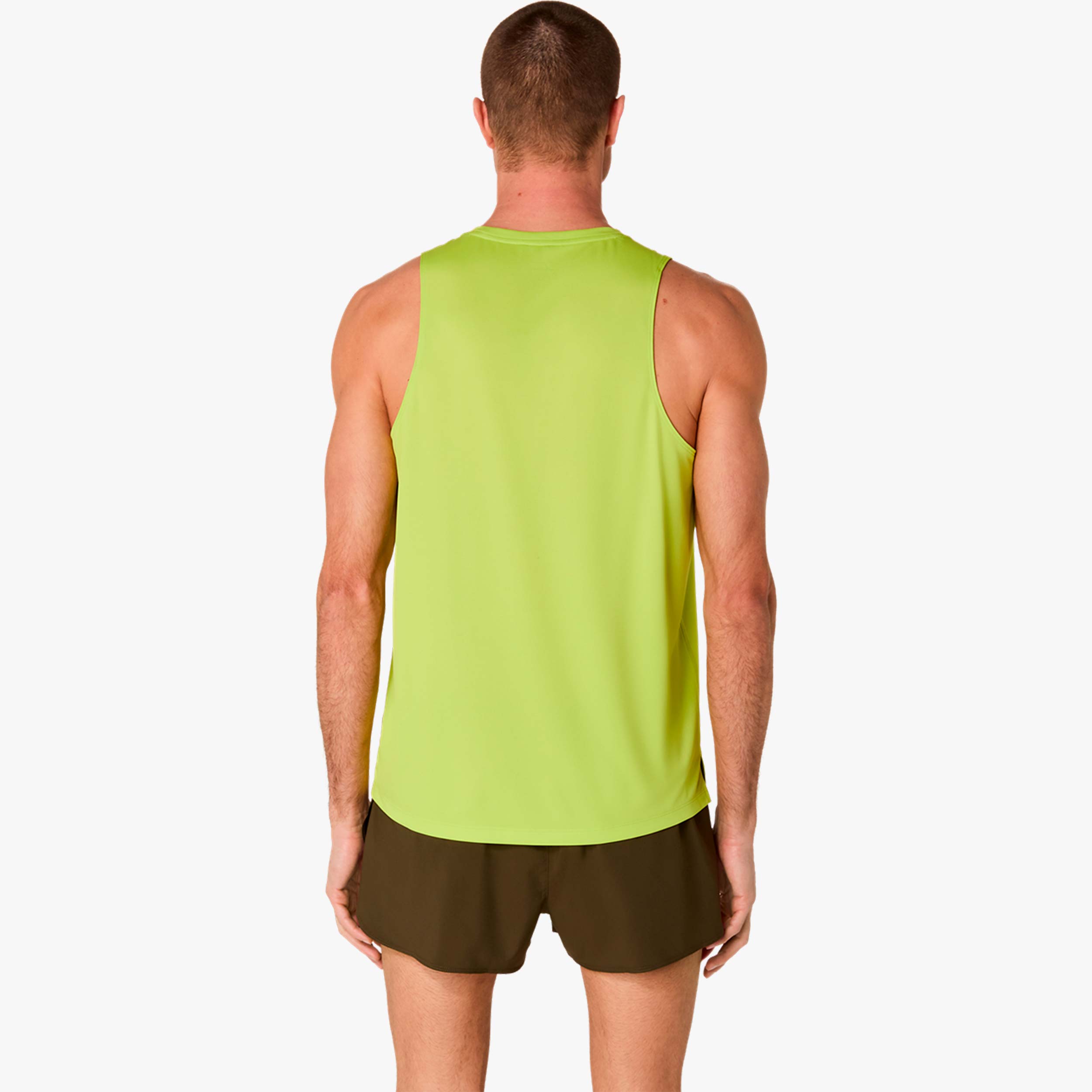 Asics Polera Silver Singlet, VERDE, hi-res