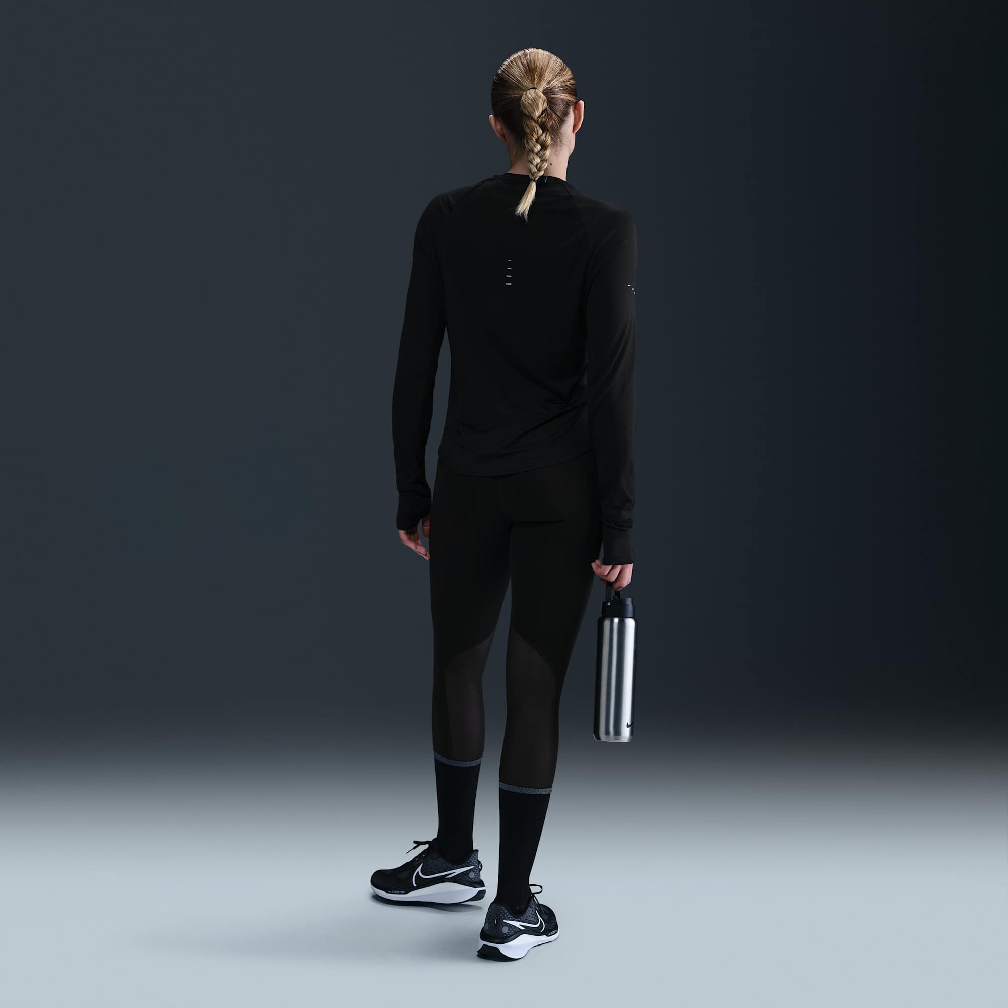 Nike Polera Swift, NEGRO, hi-res