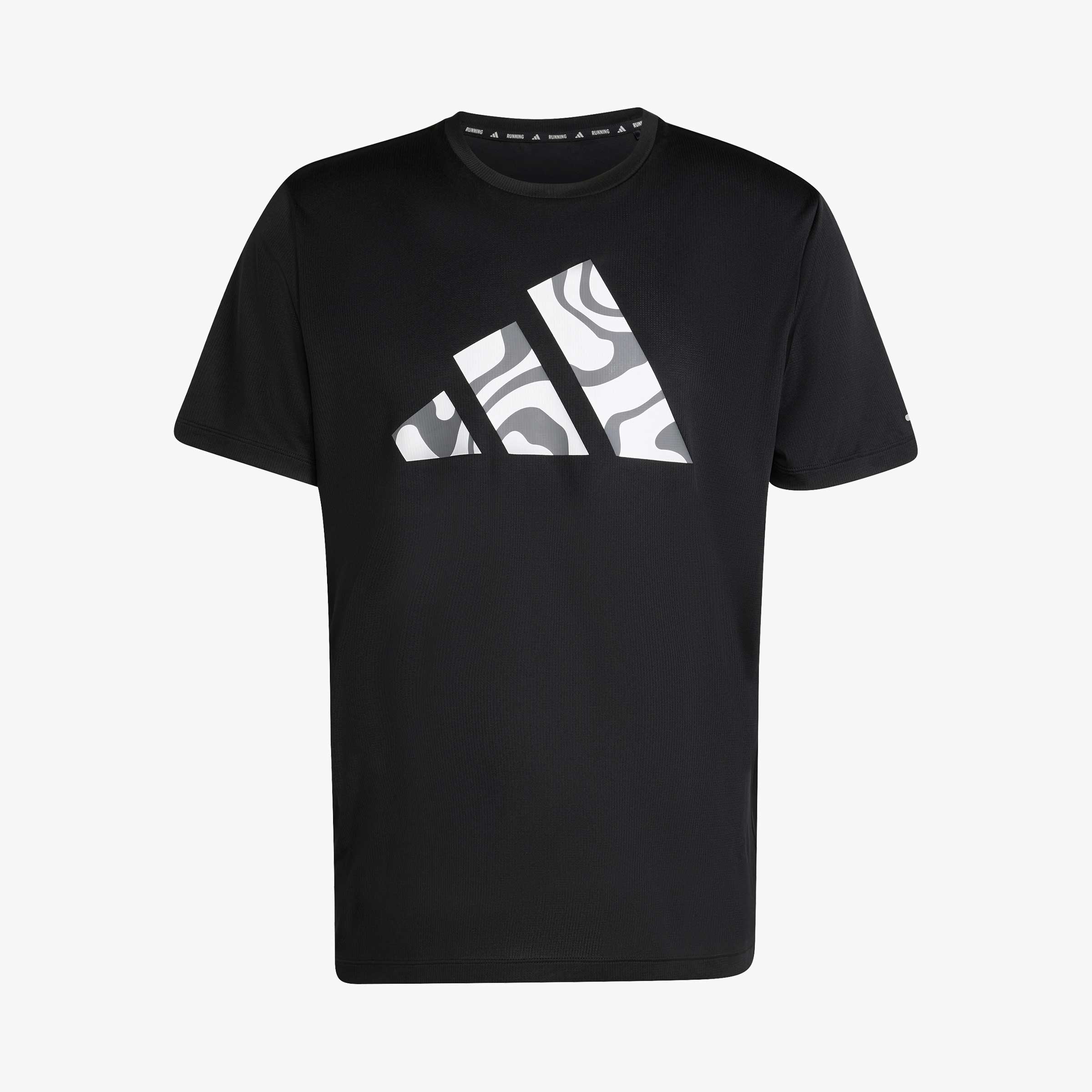 adidas Polera Run It Brand Love, NEGRO, hi-res