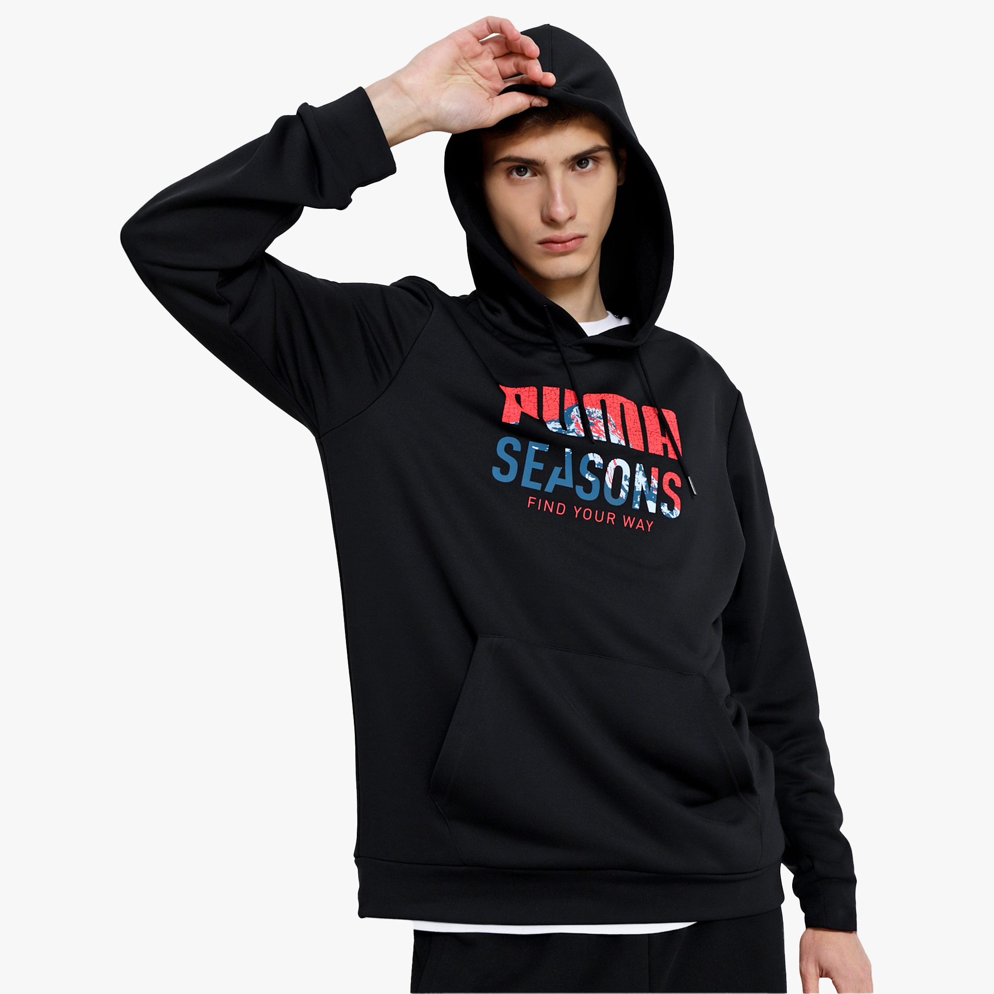 Puma Polerón Outdoor Inspired, NEGRO, hi-res