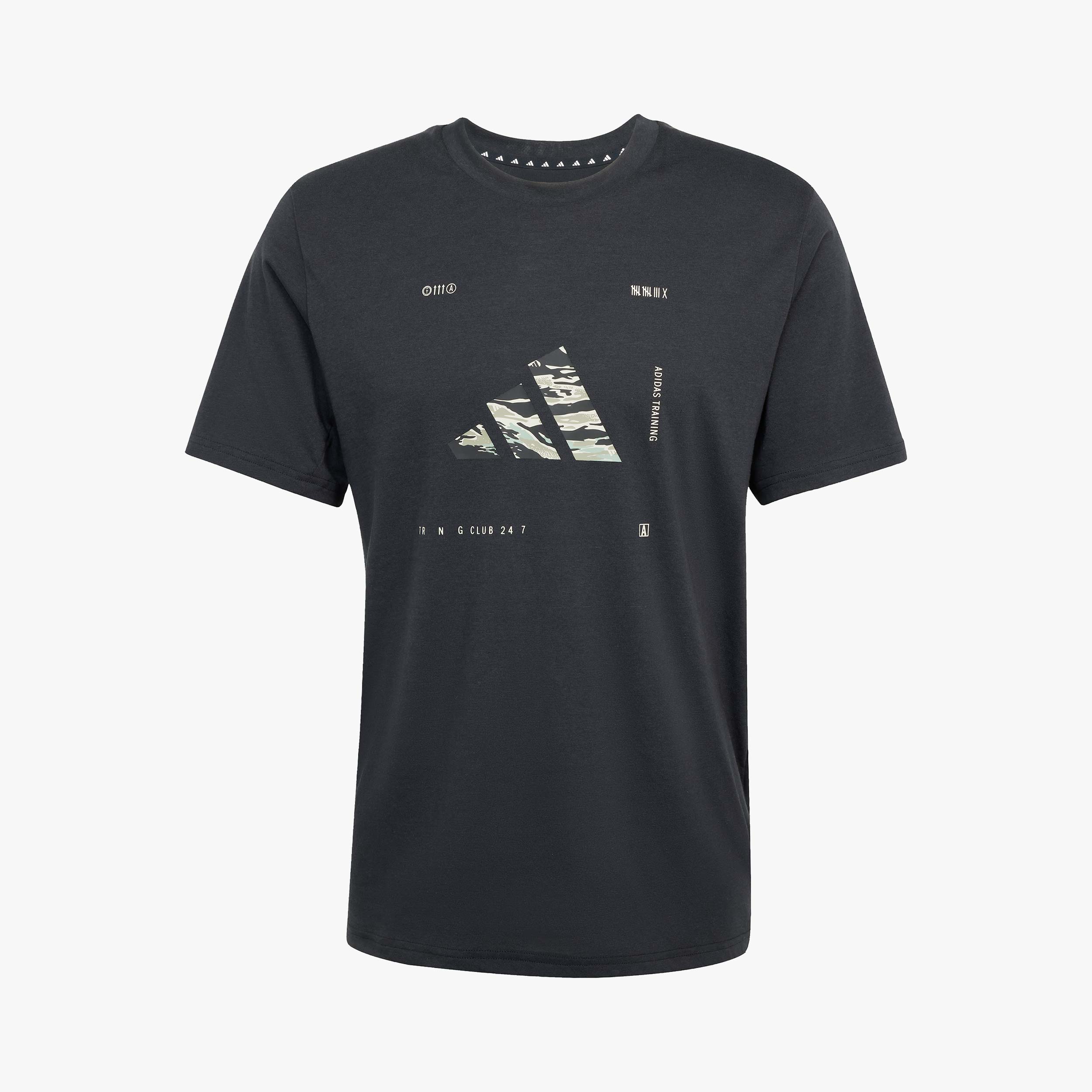 adidas Polera Climacool Training Camo Logo Graphic, NEGRO, hi-res