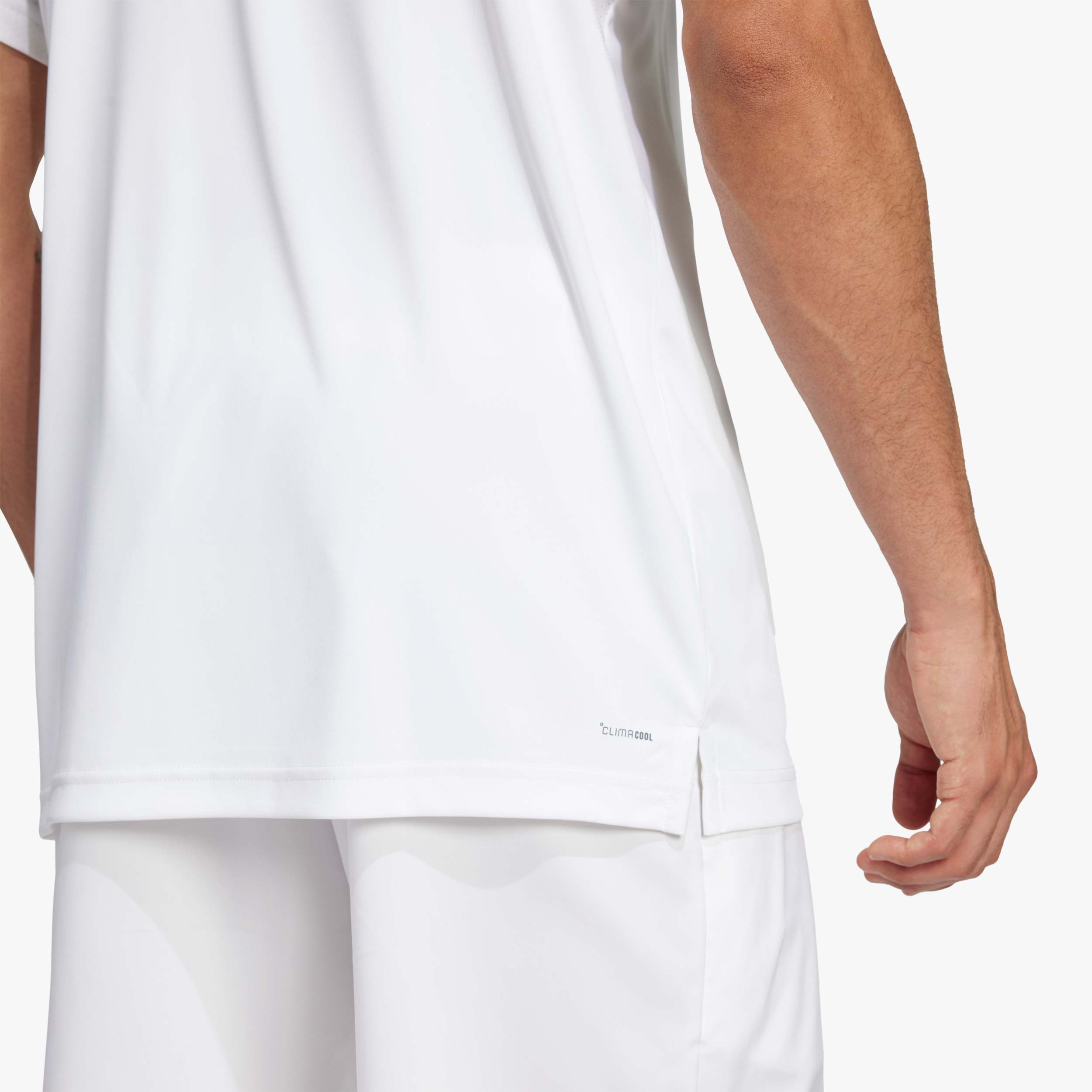 adidas Polera Club Tennis 3 bandas, BLANCO, hi-res