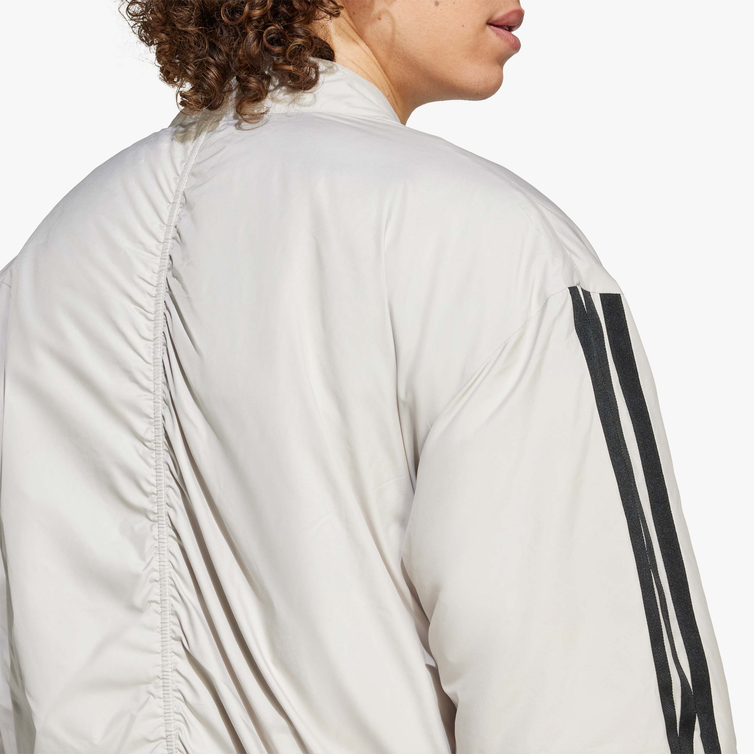 adidas Chaqueta Bómber Térmica Essentials 3 Tiras, GRIS, hi-res