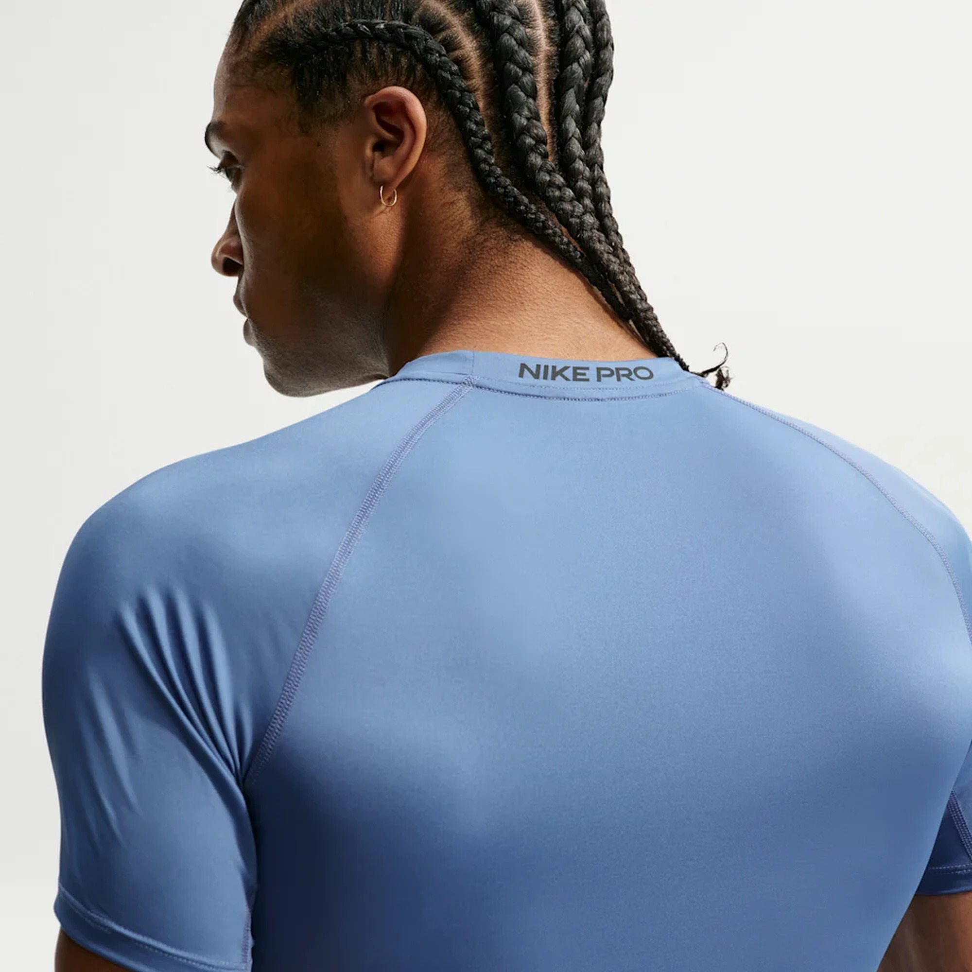 Nike Polera Pro Dri-Fit, AZUL, hi-res