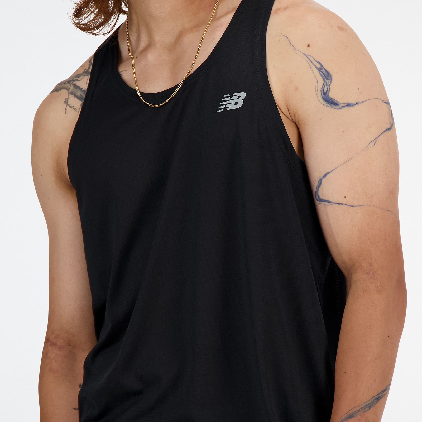 New Balance Polera Sport Essentials Singlet, NEGRO, hi-res