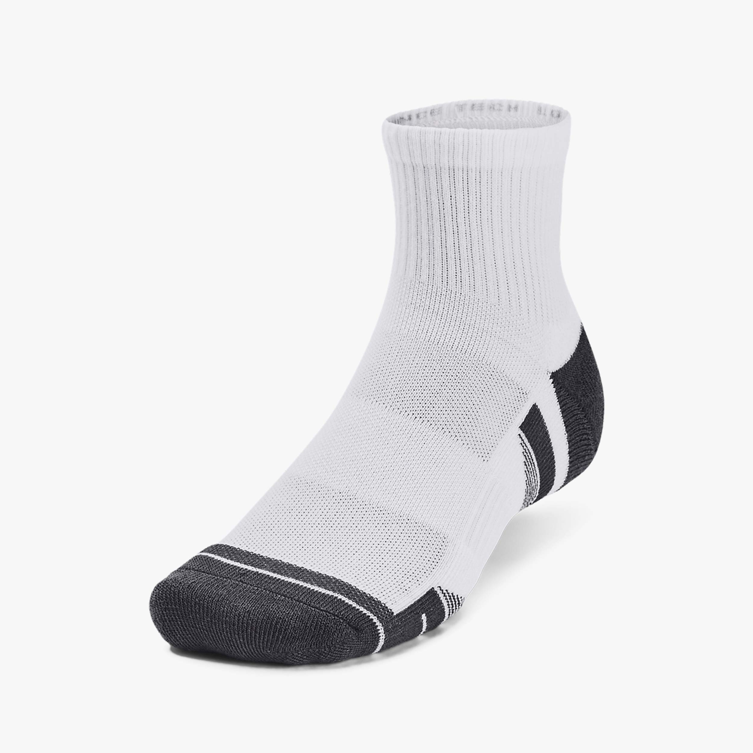 UA Calcetines Performance Tech Tobilleras 3 Pares, BLANCO, hi-res