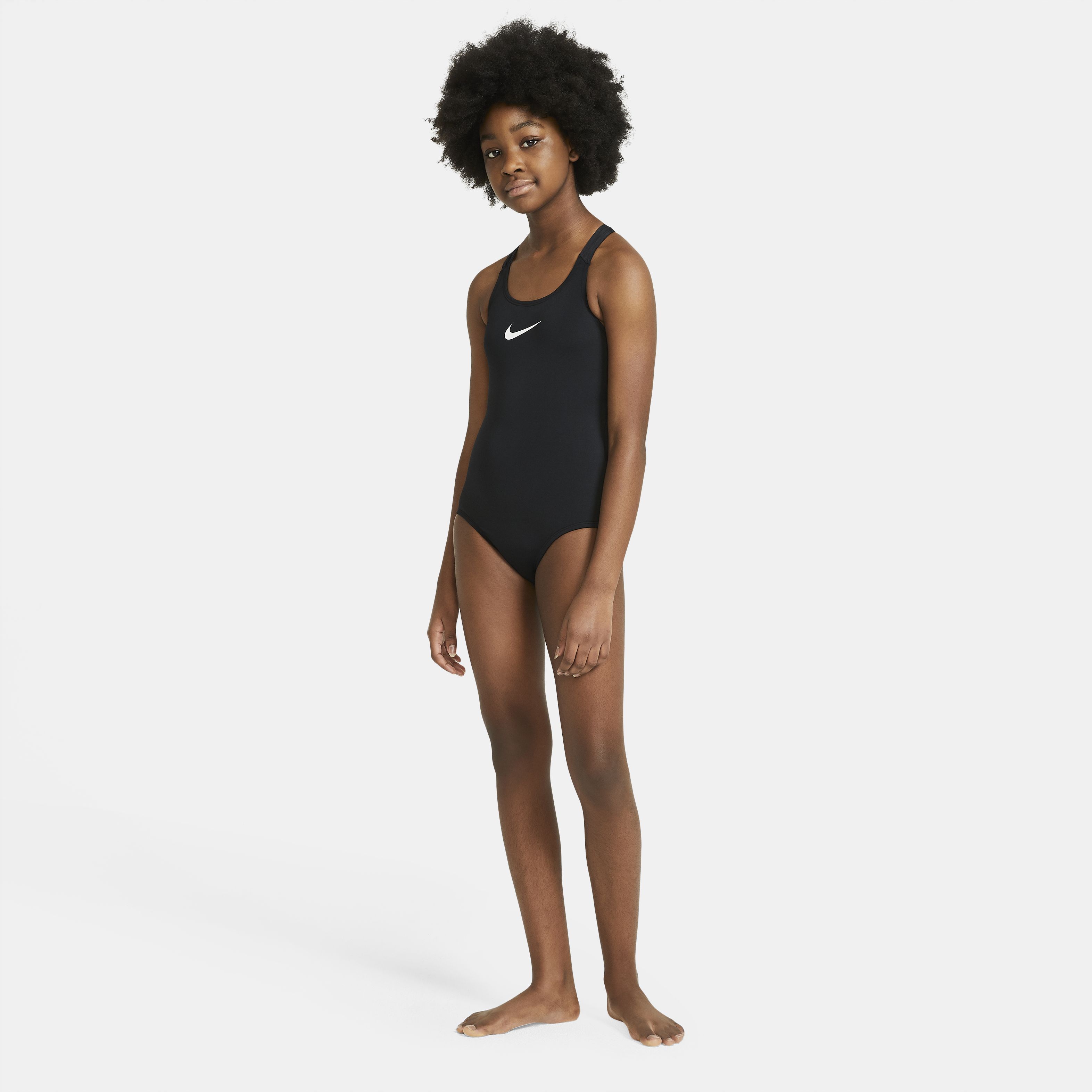 Nike Traje de Nataci&oacute;n Racerback, NEGRO, hi-res