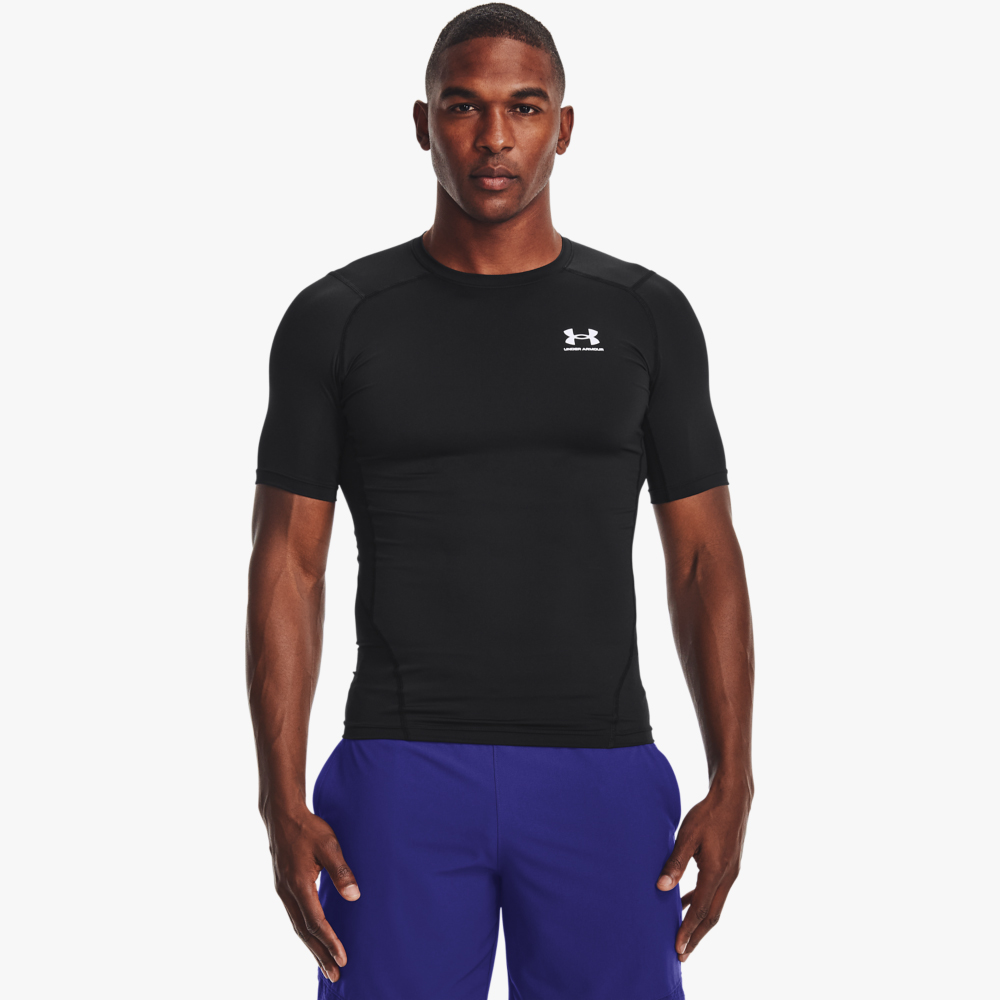 Under Armour Polera HeatGear, NEGRO, hi-res