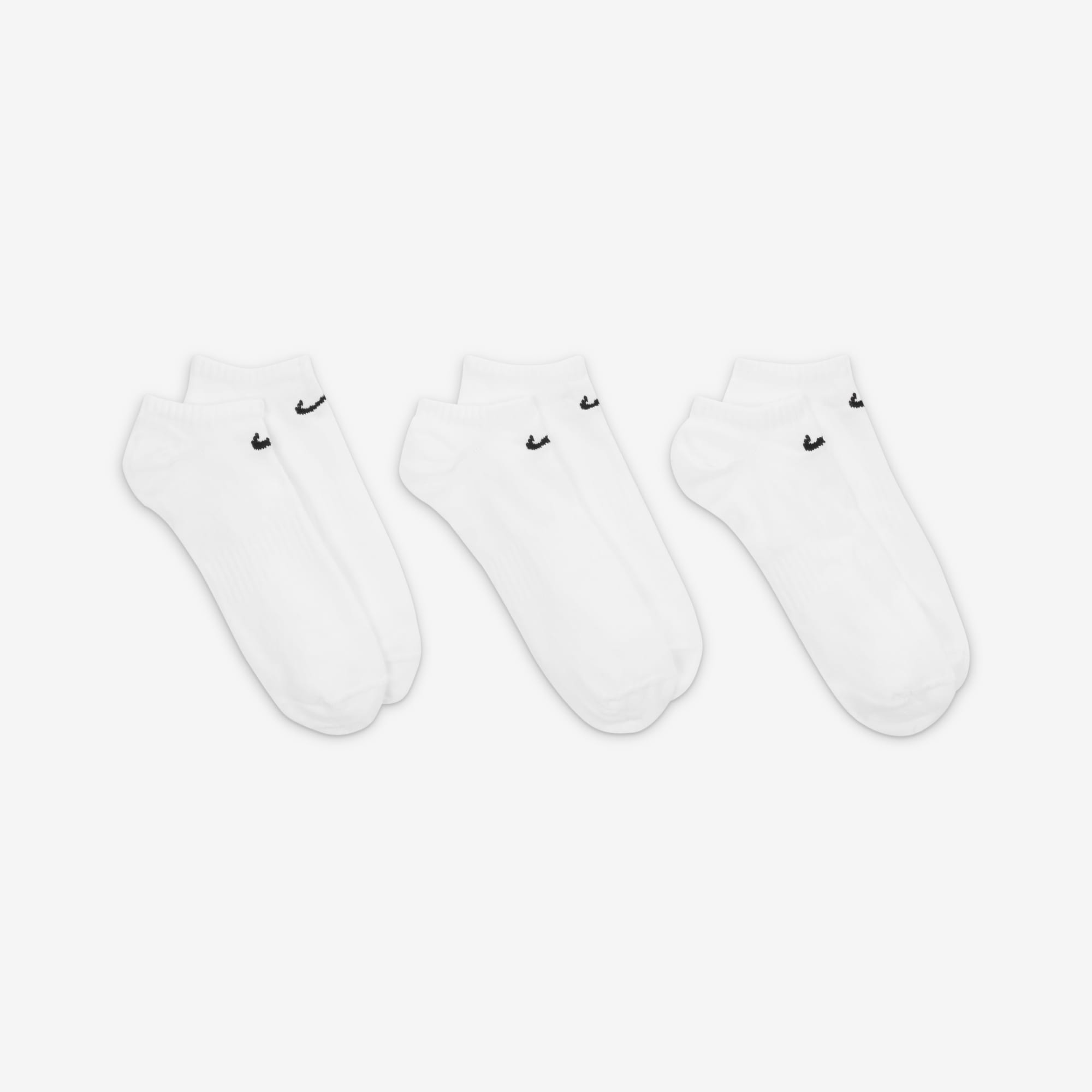 Nike Calcetines Everyday Lightweight Invisibles 3 Pares, BLANCO, hi-res