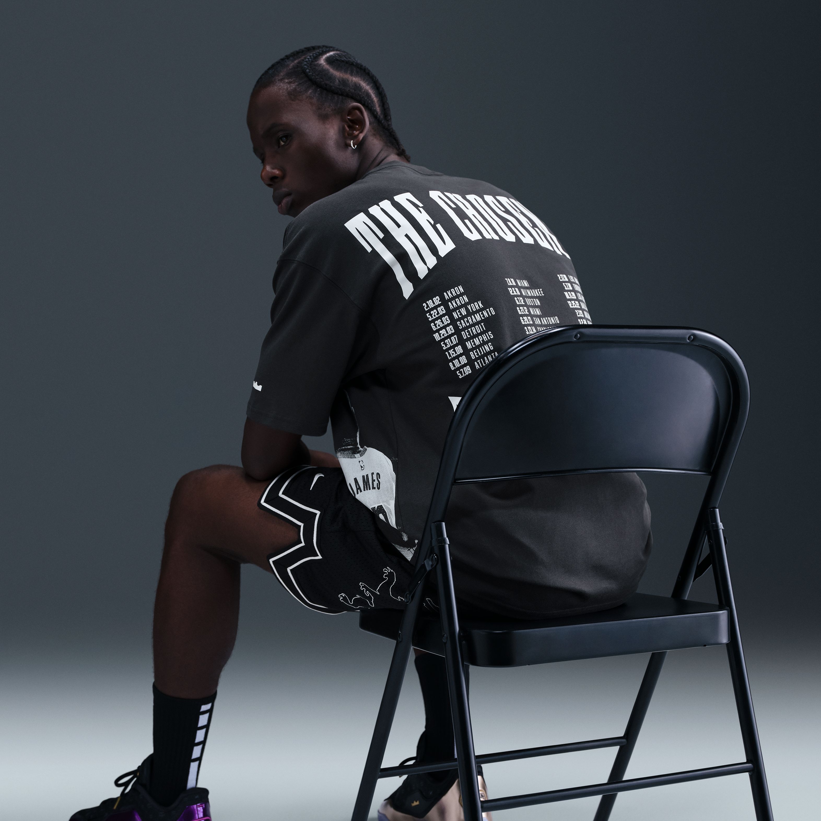 Nike Polera Max90 LeBron Chosen One, NEGRO, hi-res
