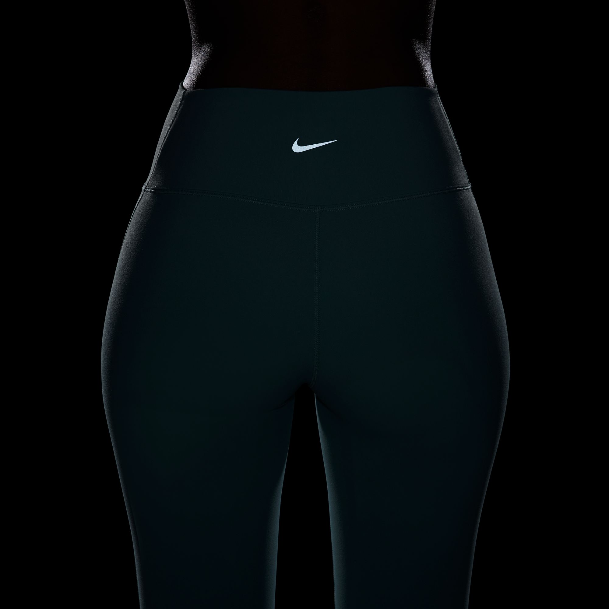 Nike One Calzas Seamless Front, NEGRO, hi-res